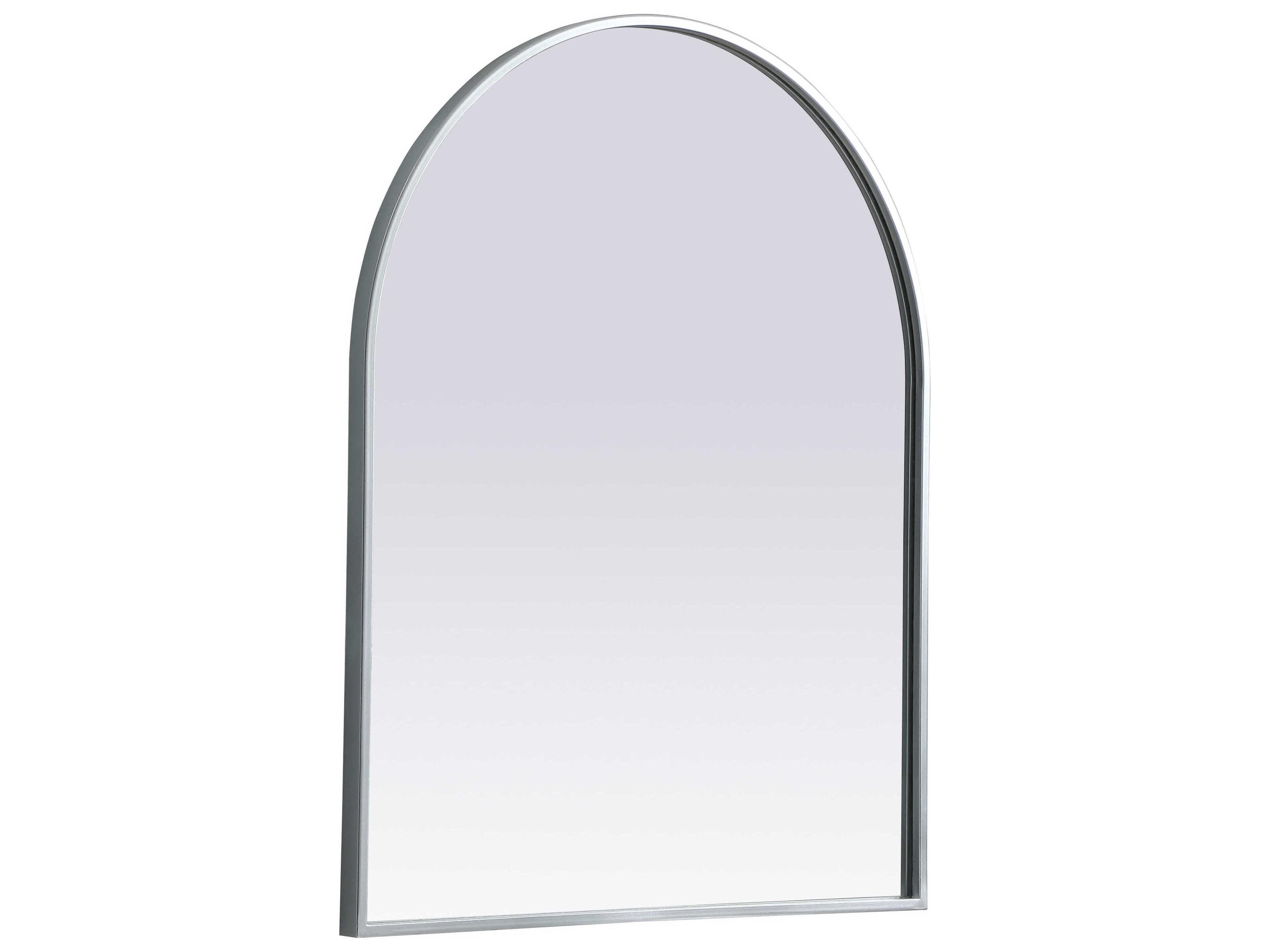 Elegant Lighting Ayra Silver Arch Wall Mirror