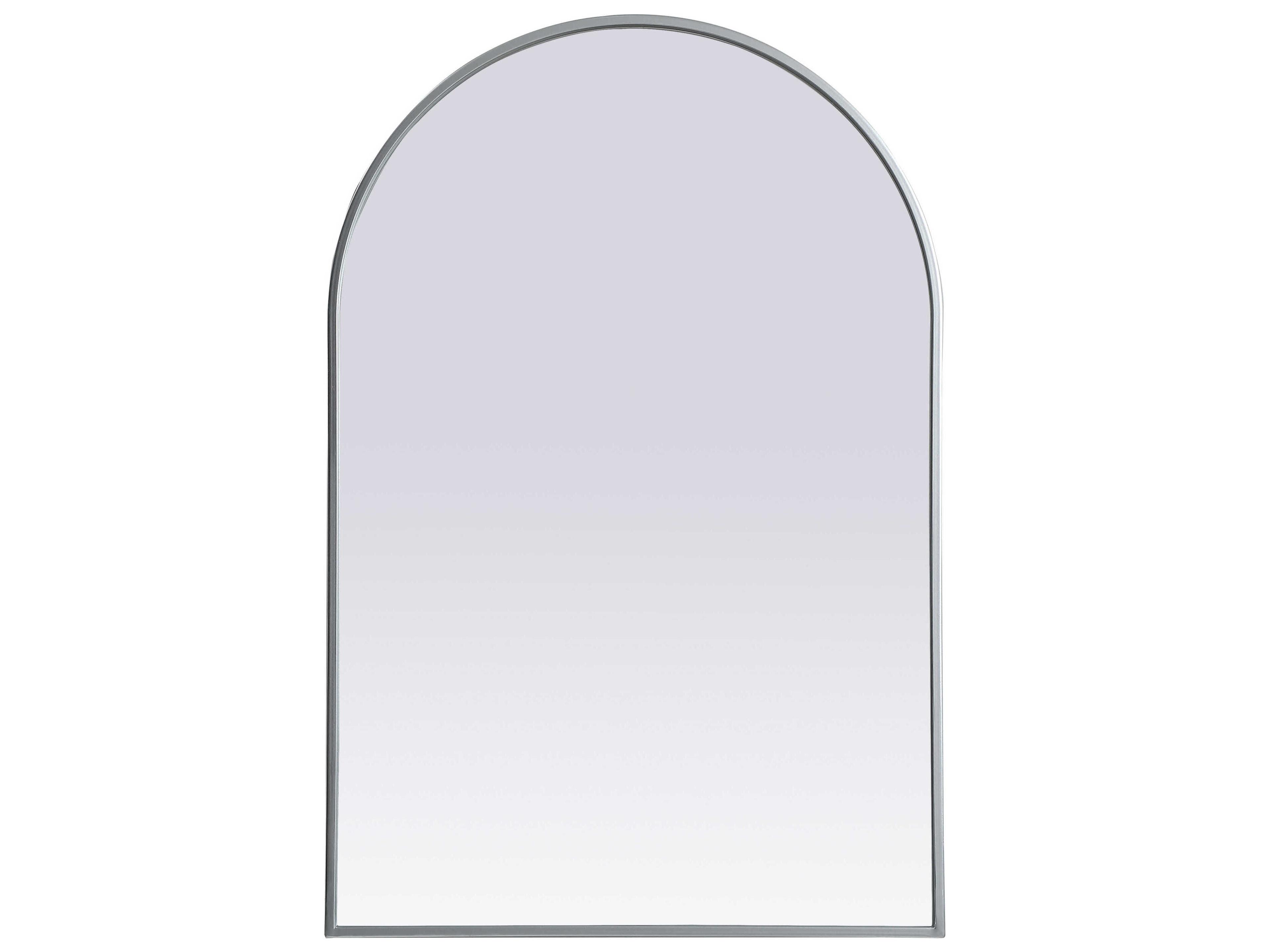 Elegant Lighting Ayra Silver Arch Wall Mirror