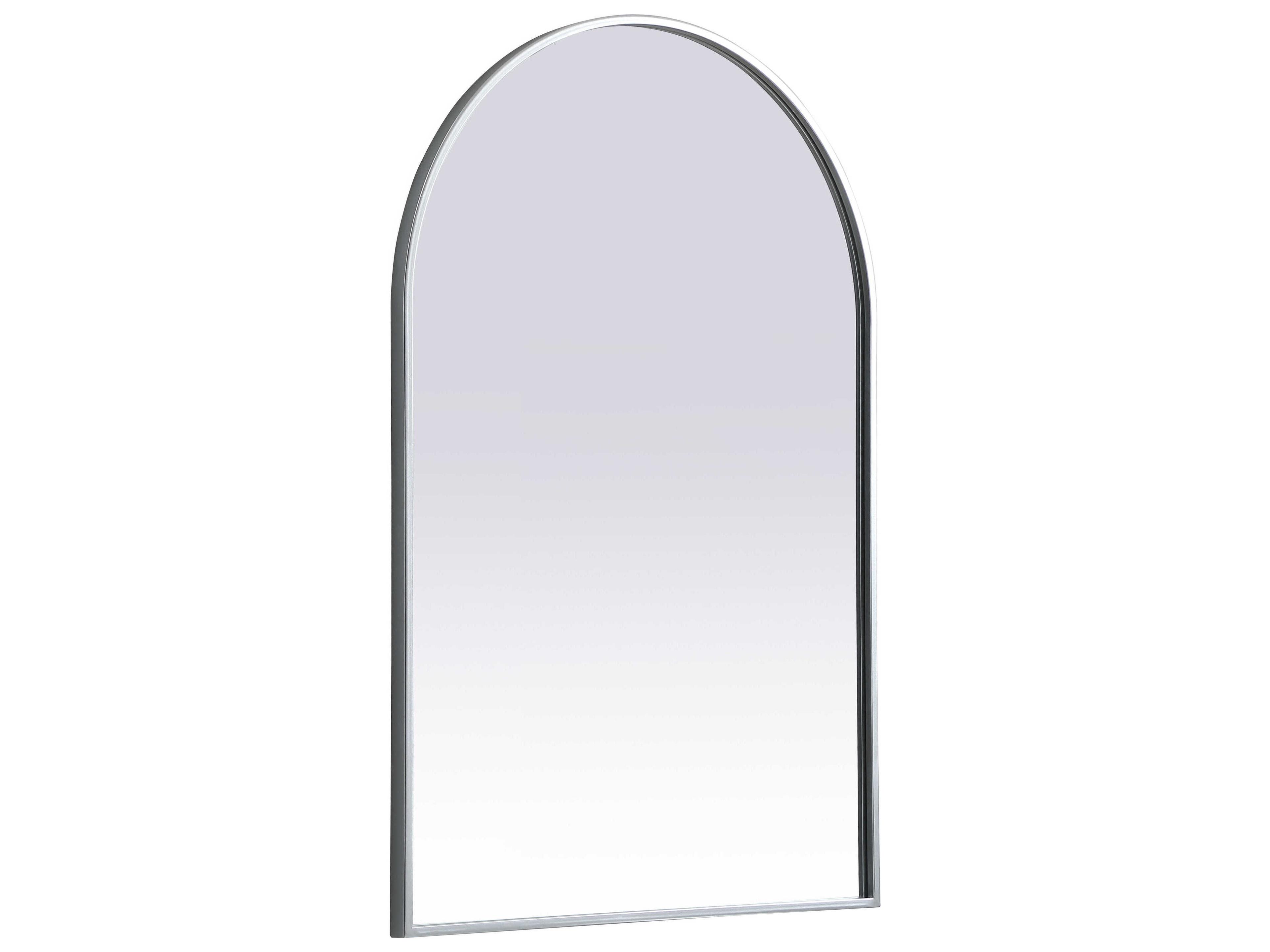 Elegant Lighting Ayra Silver Arch Wall Mirror
