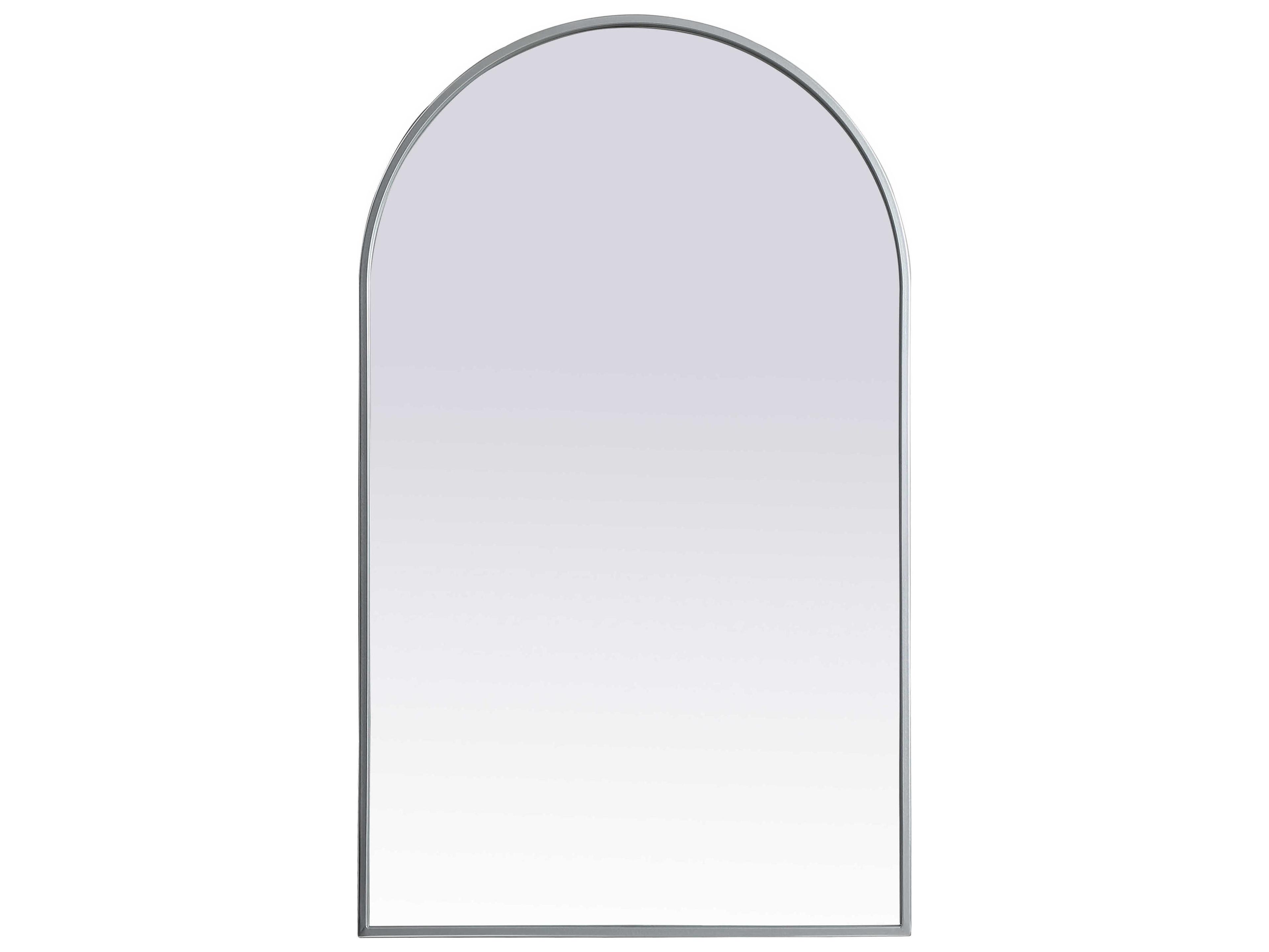Elegant Lighting Ayra Silver Arch Wall Mirror