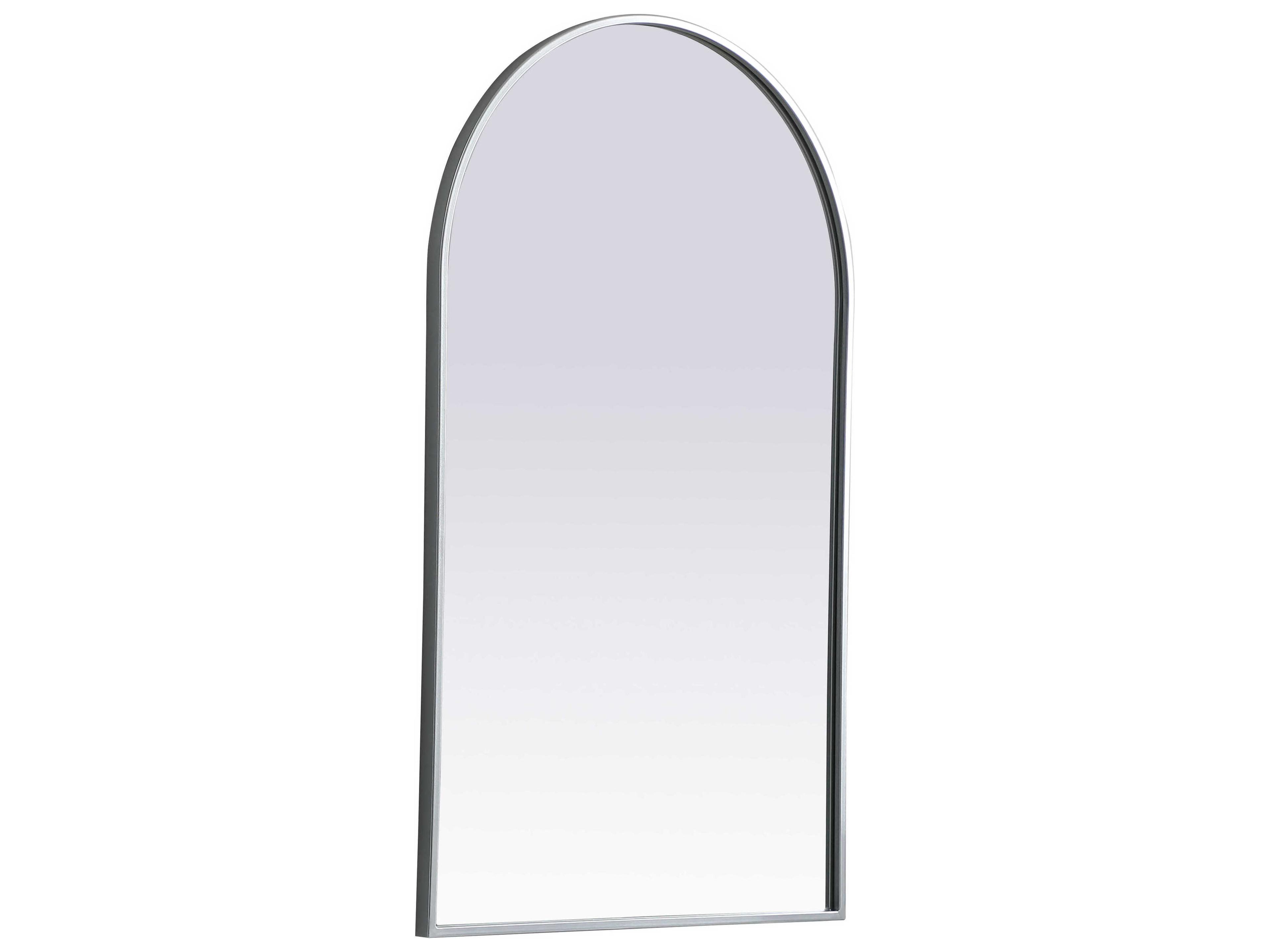 Elegant Lighting Ayra Silver Arch Wall Mirror