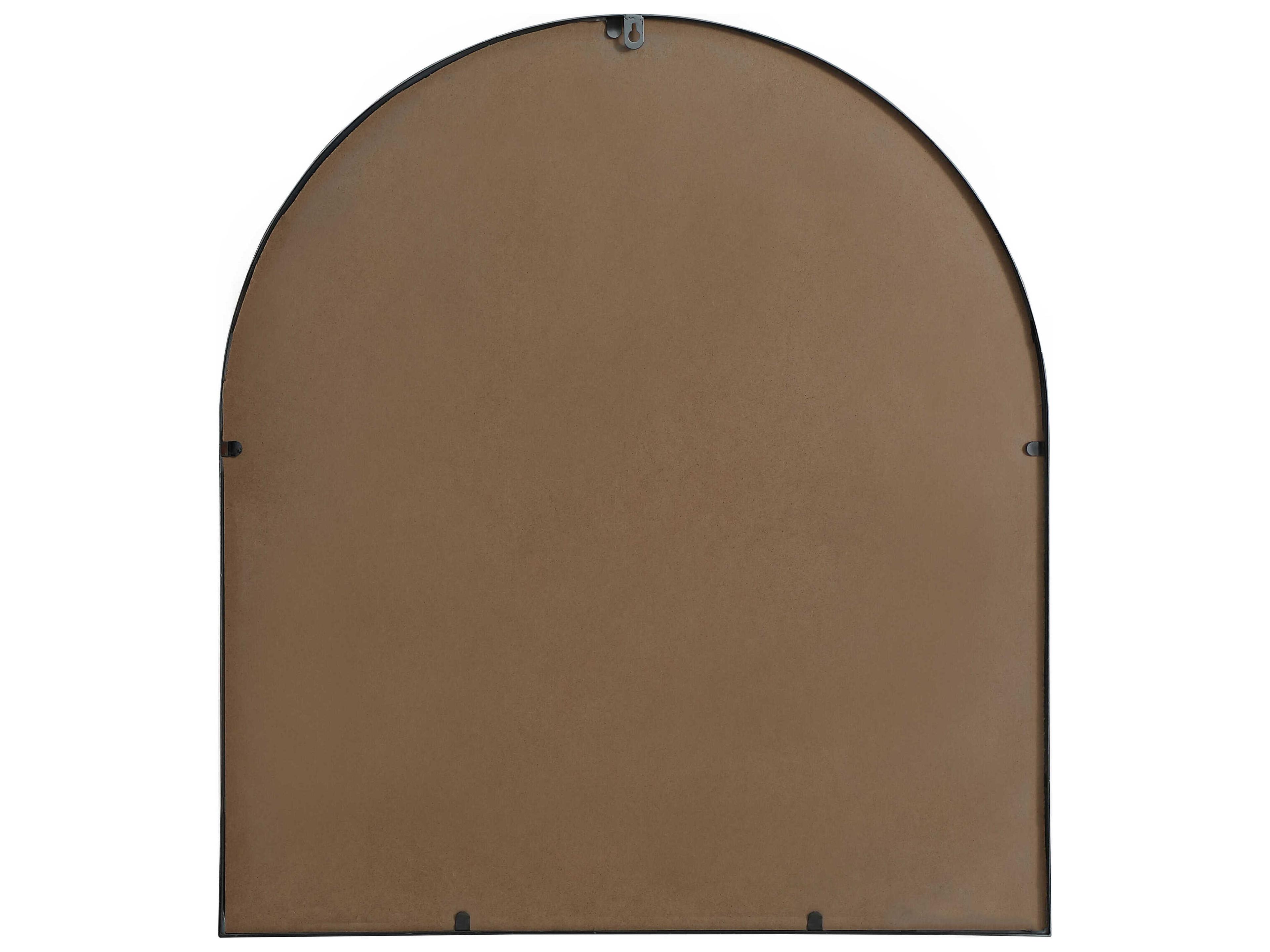 Elegant Lighting Ayra Black Arch Wall Mirror