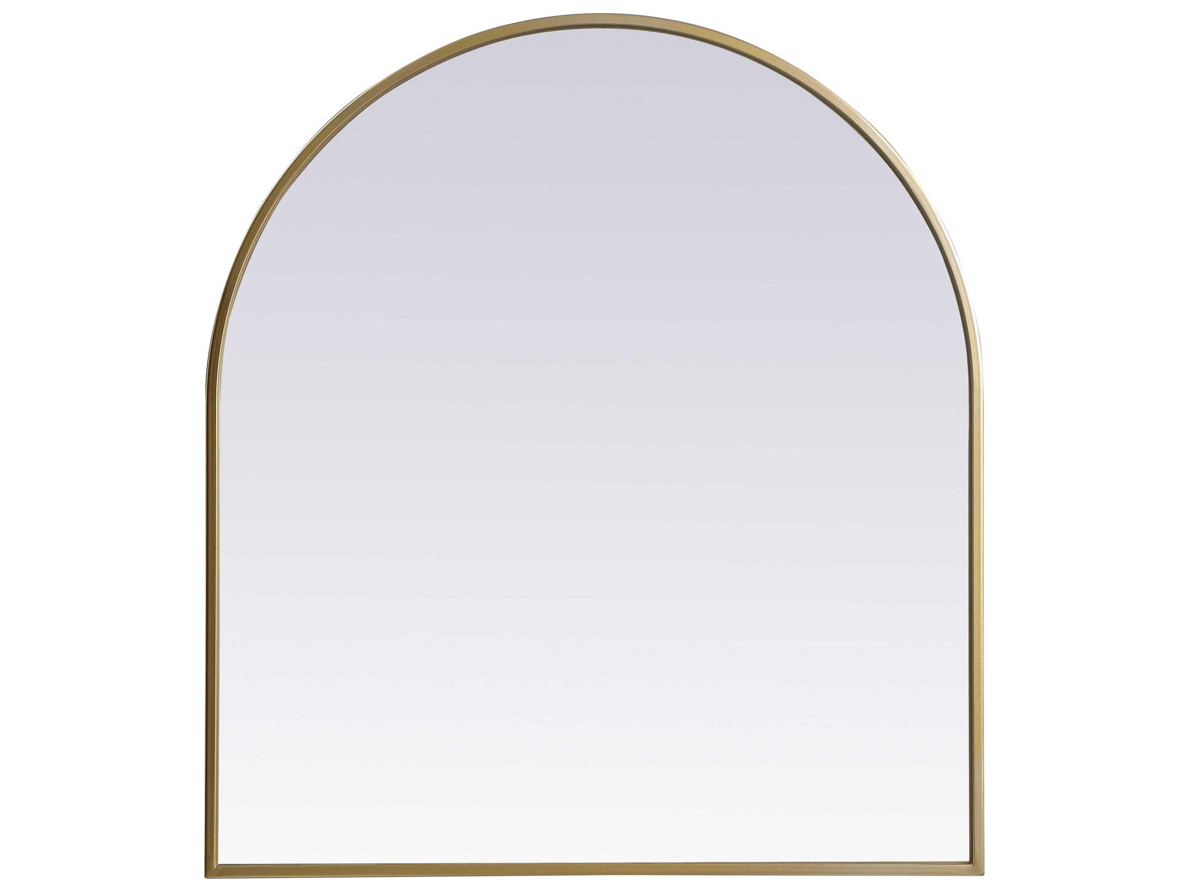 Elegant Lighting Ayra Brass Arch Wall Mirror