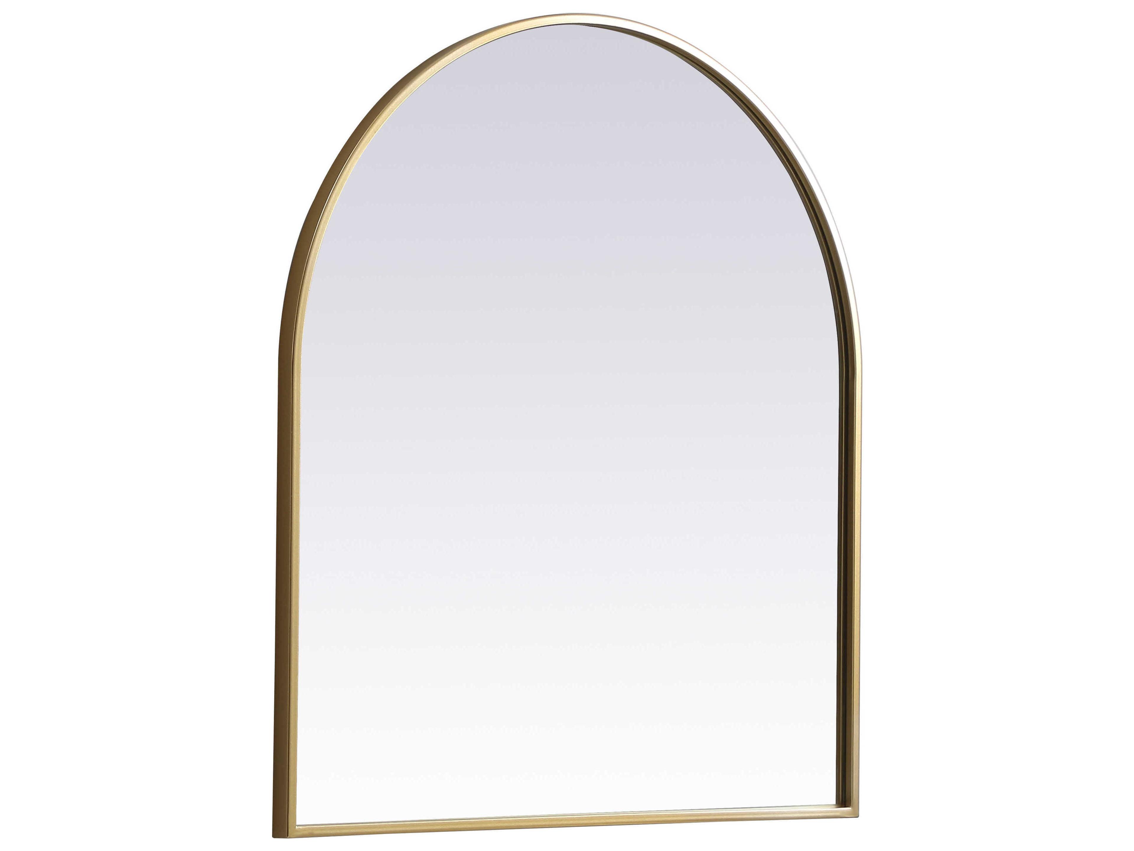Elegant Lighting Ayra Brass Arch Wall Mirror