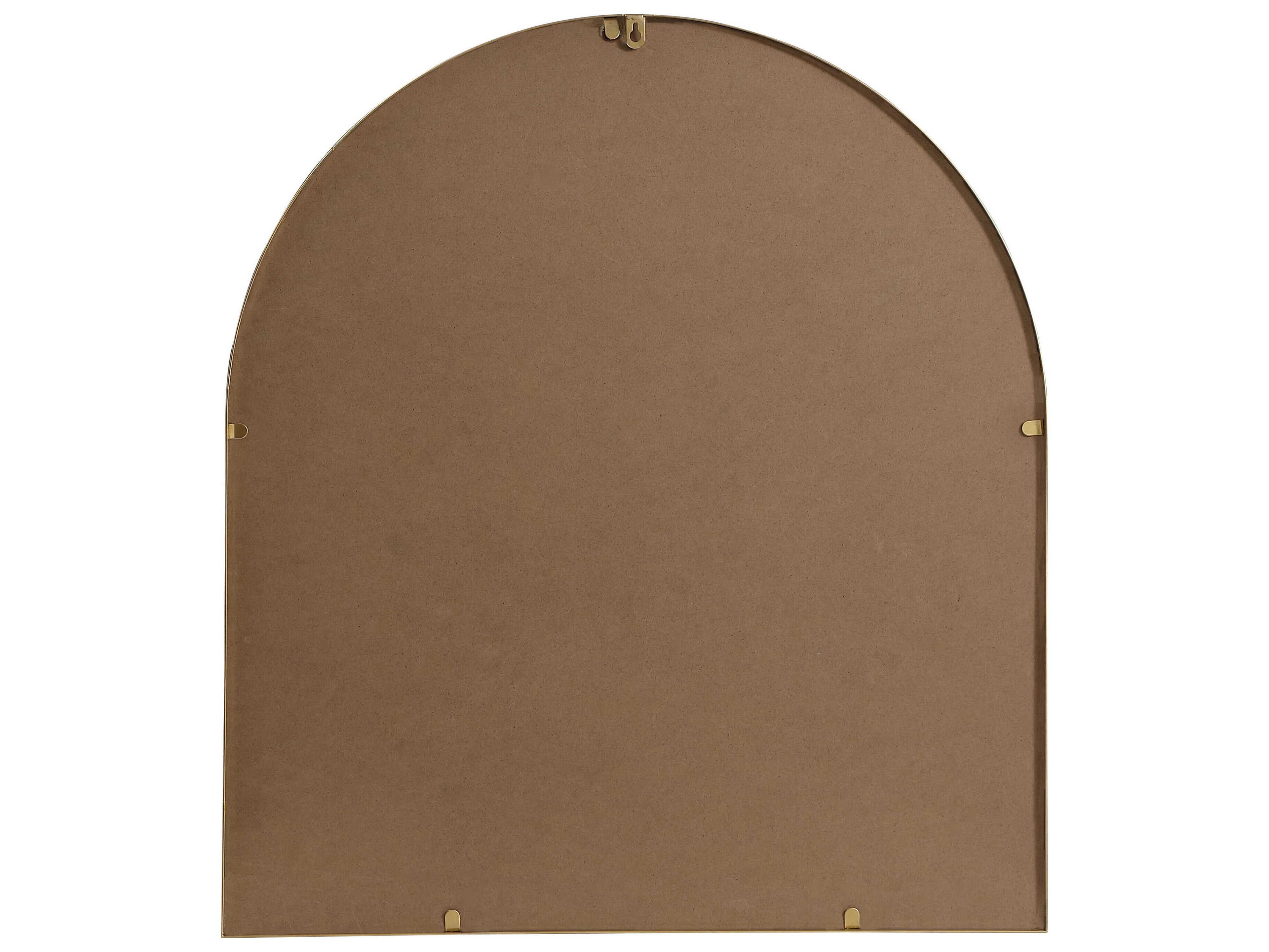 Elegant Lighting Ayra Brass Arch Wall Mirror