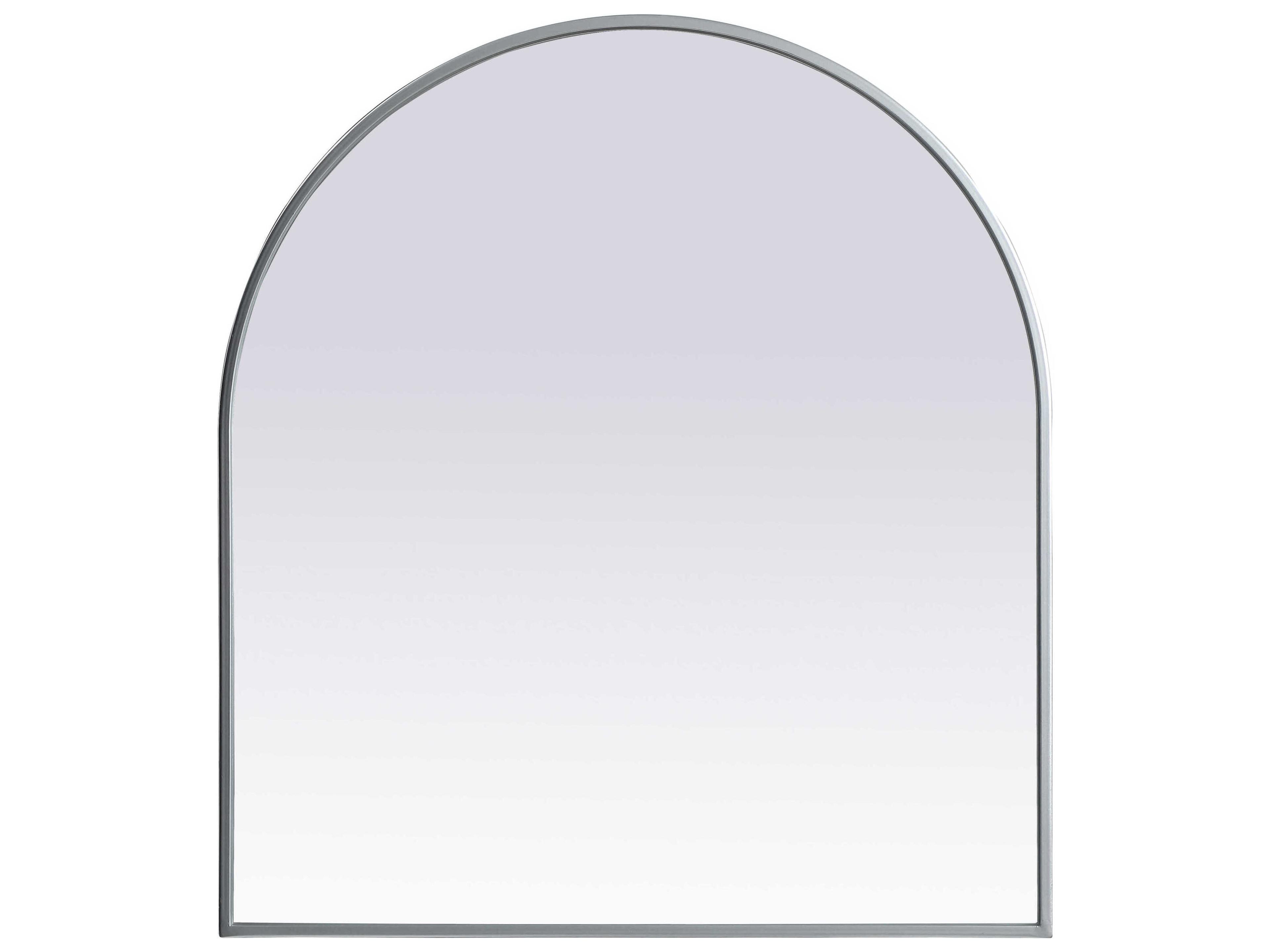 Elegant Lighting Ayra Silver Arch Wall Mirror