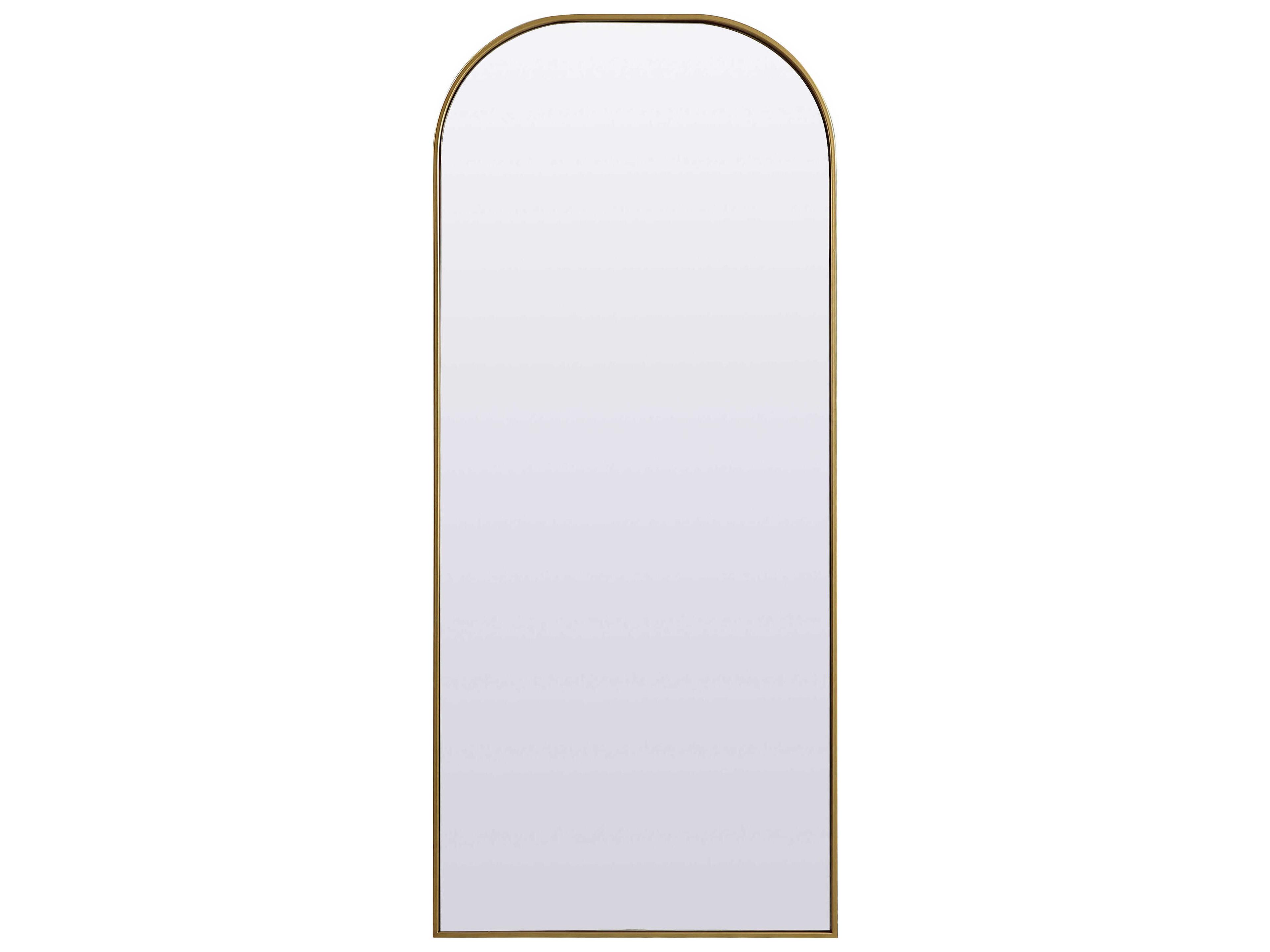 Blaire Brass Arch Floor Mirror
