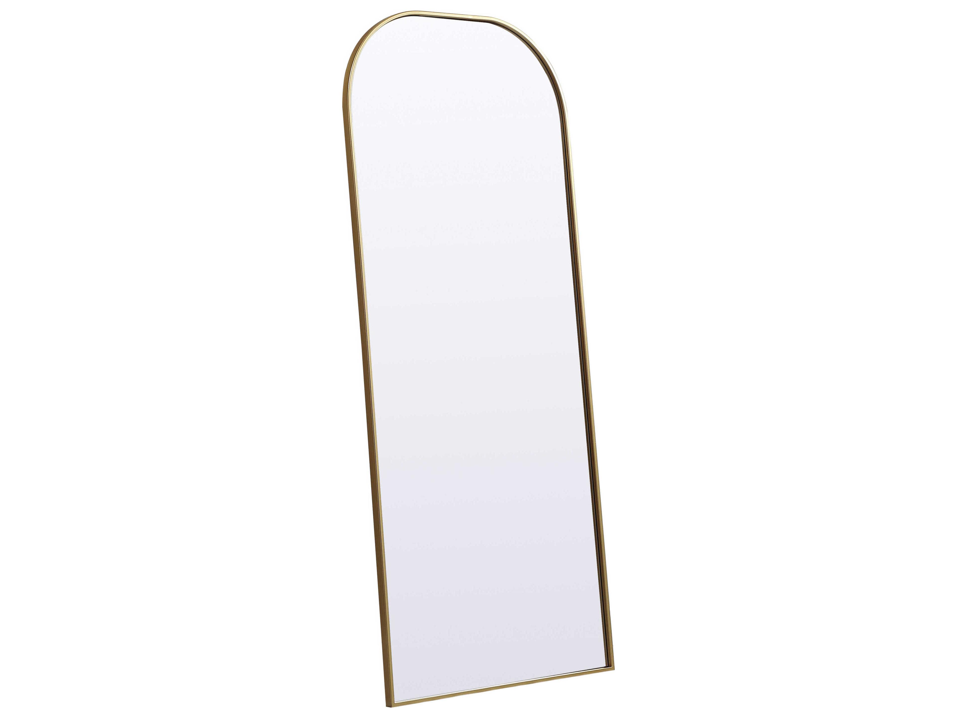 Elegant Lighting Blaire Brass Arch Floor Mirror