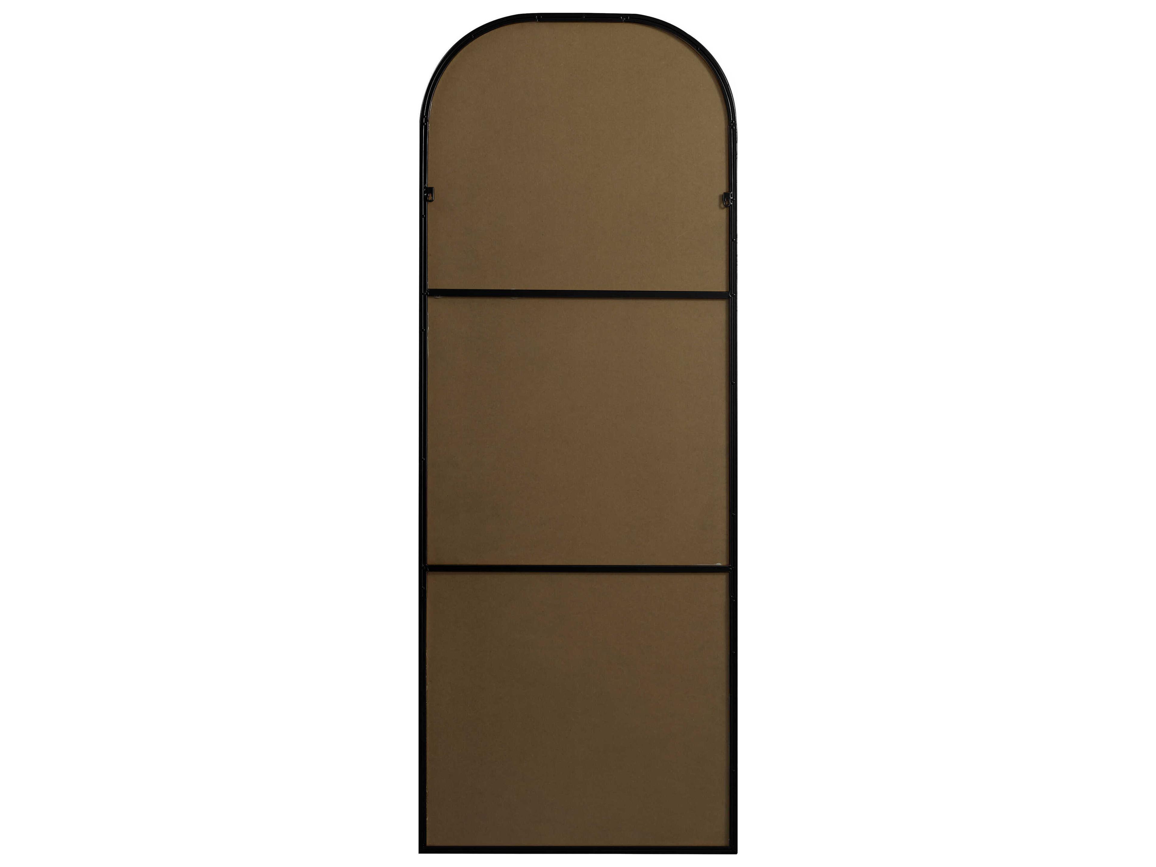 Elegant Lighting Blaire Black Arch Floor Mirror