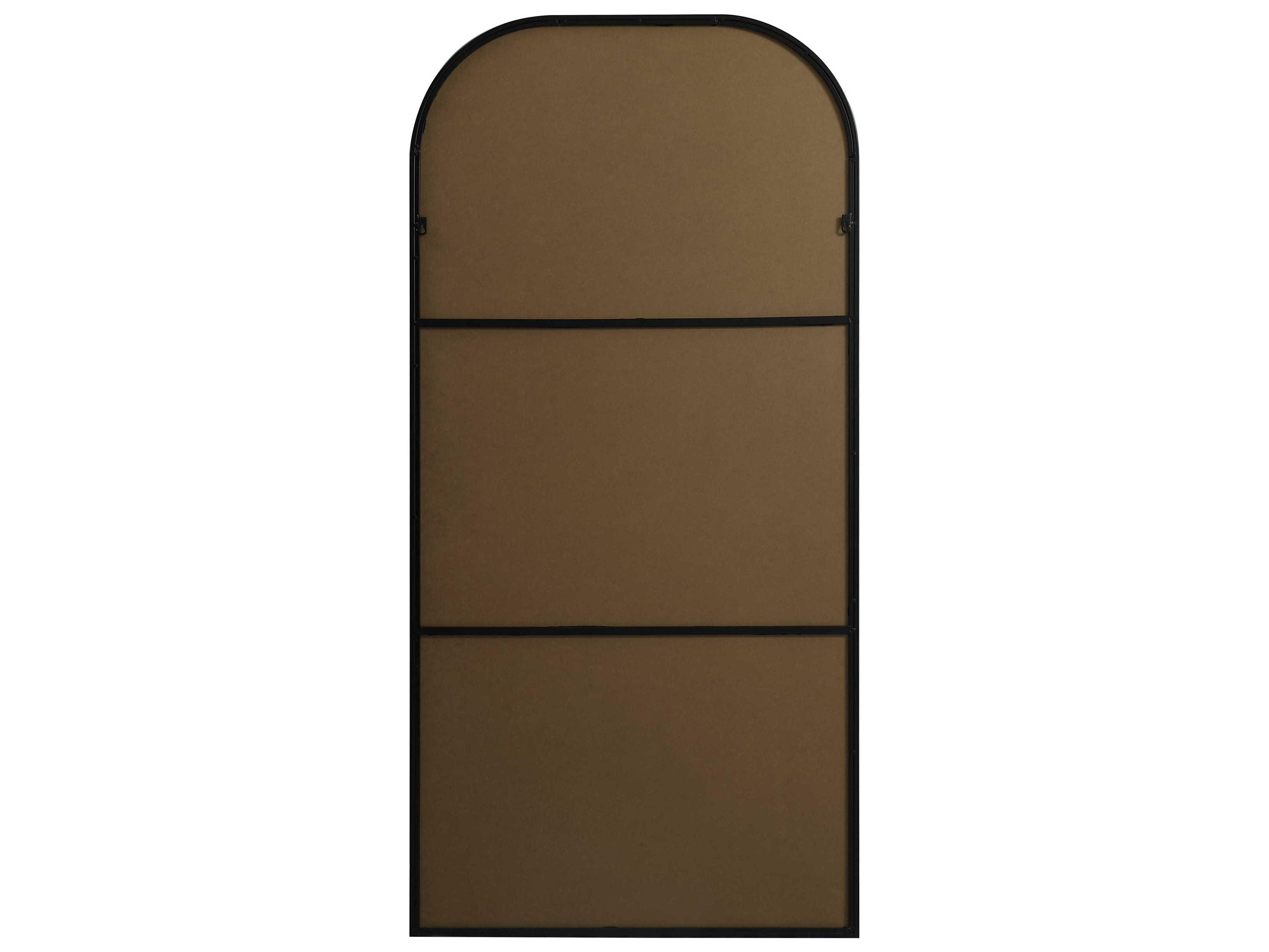 Elegant Lighting Blaire Black Arch Floor Mirror