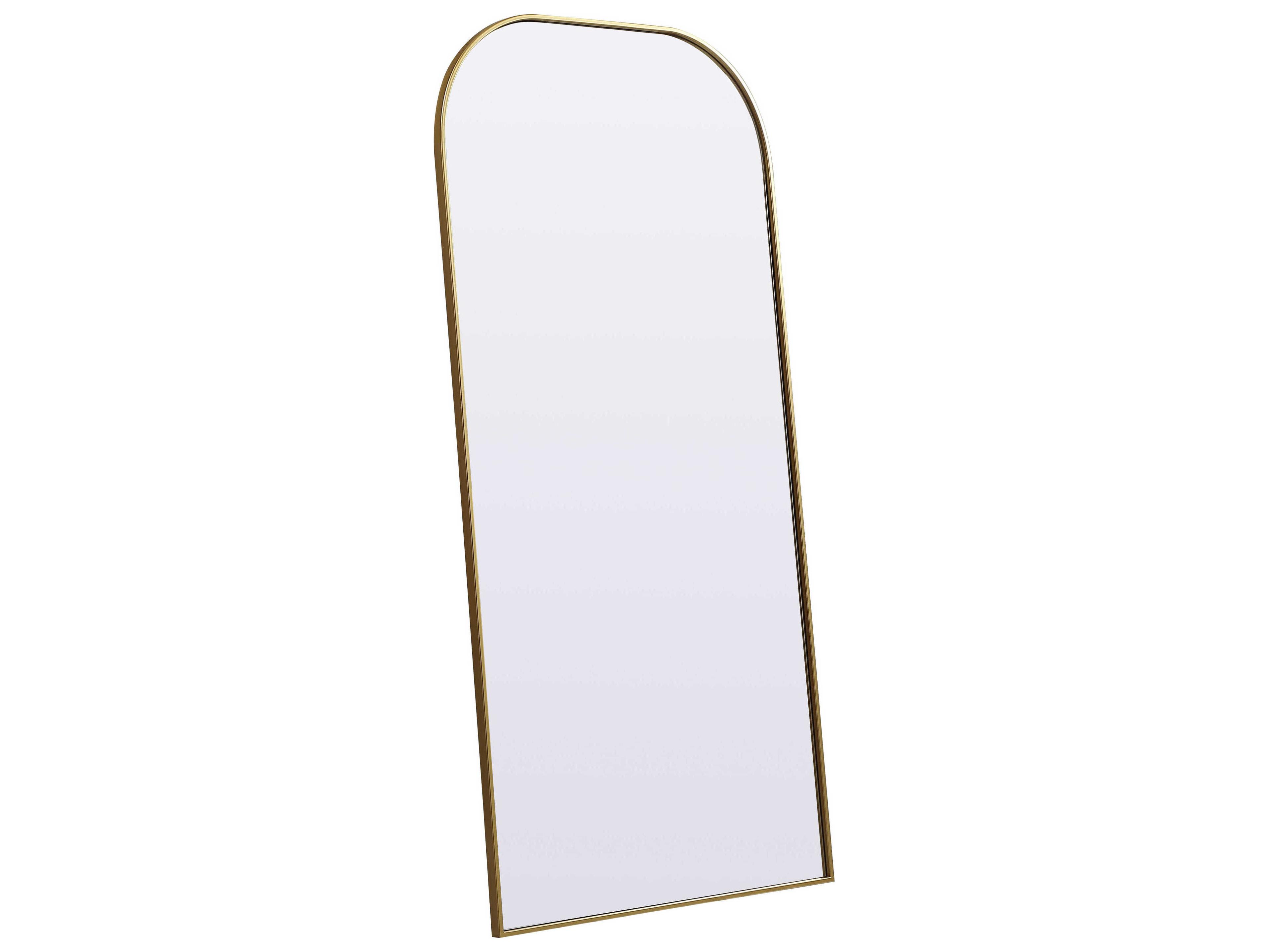 Elegant Lighting Blaire Brass Arch Floor Mirror