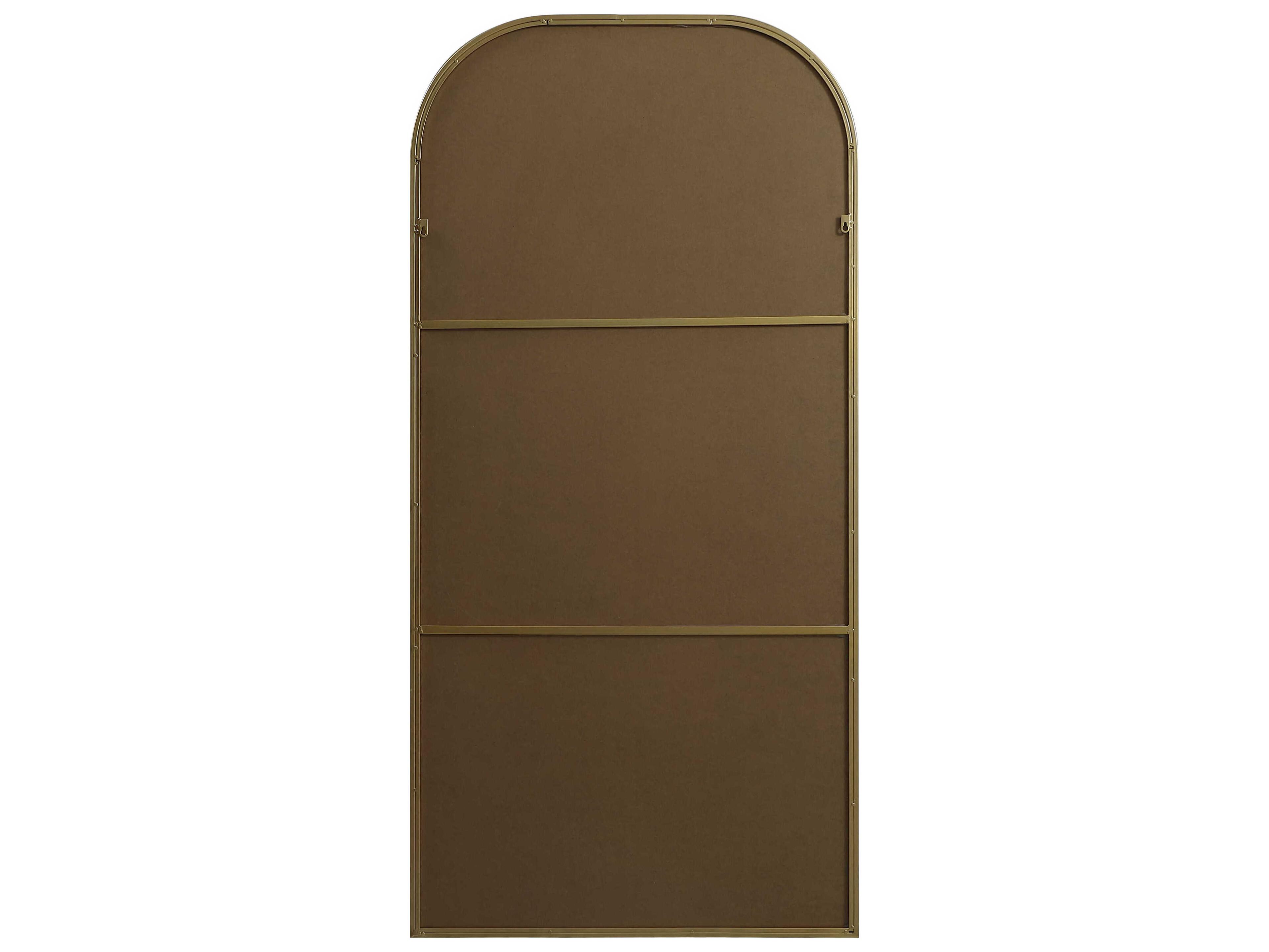 Elegant Lighting Blaire Brass Arch Floor Mirror