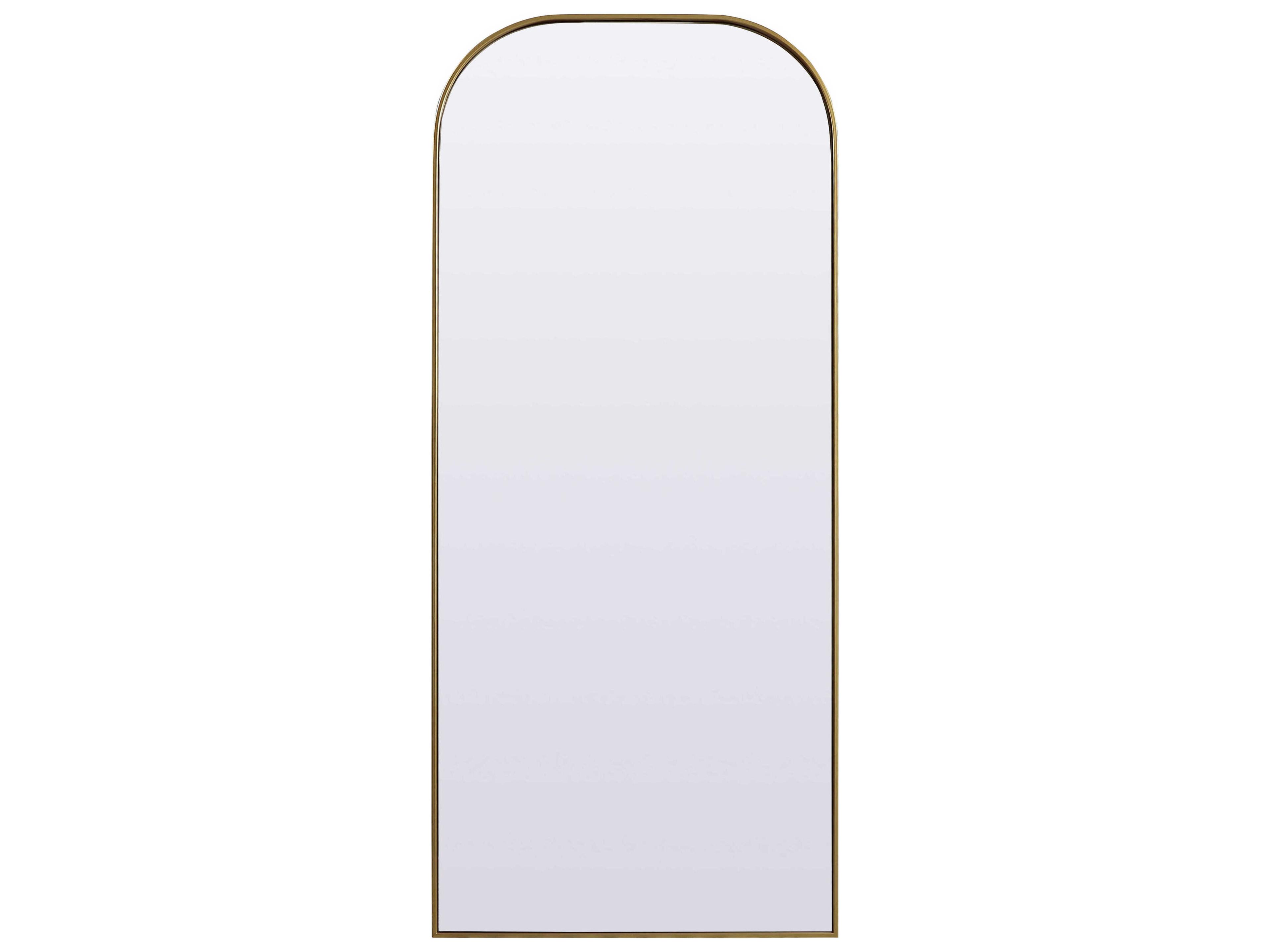 Blaire Brass Arch Floor Mirror