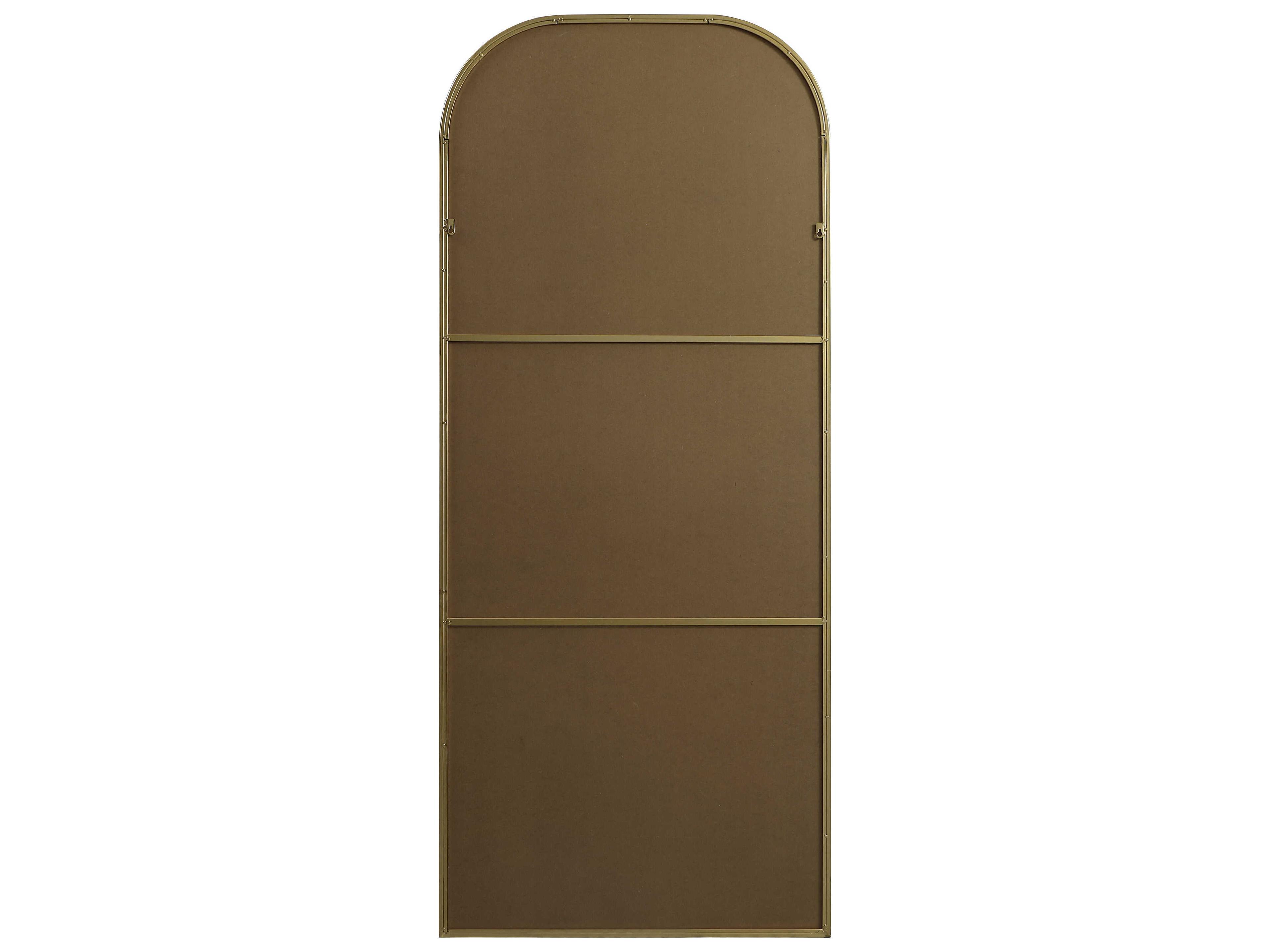 Elegant Lighting Blaire Brass Arch Floor Mirror