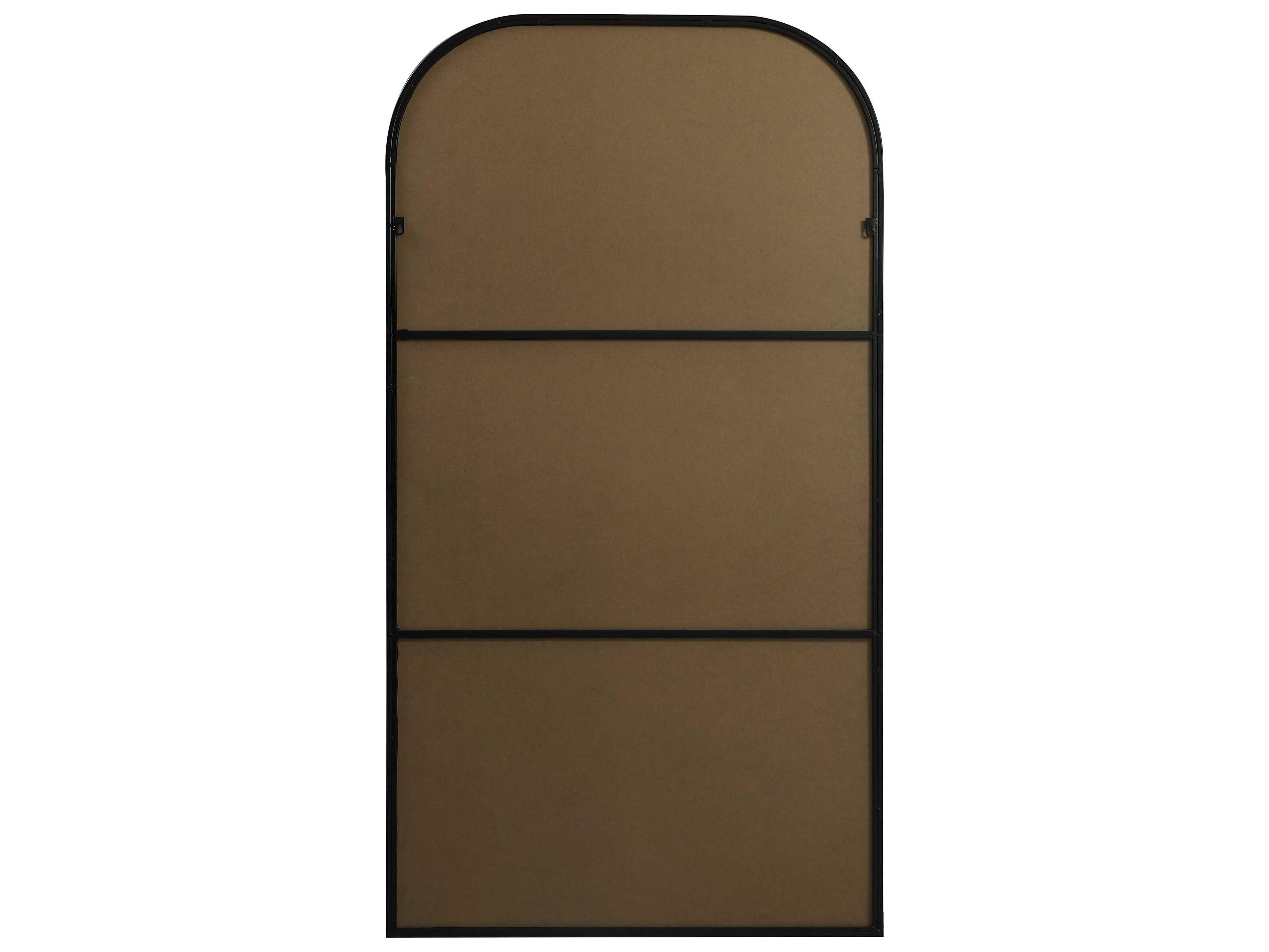 Elegant Lighting Blaire Black Arch Floor Mirror