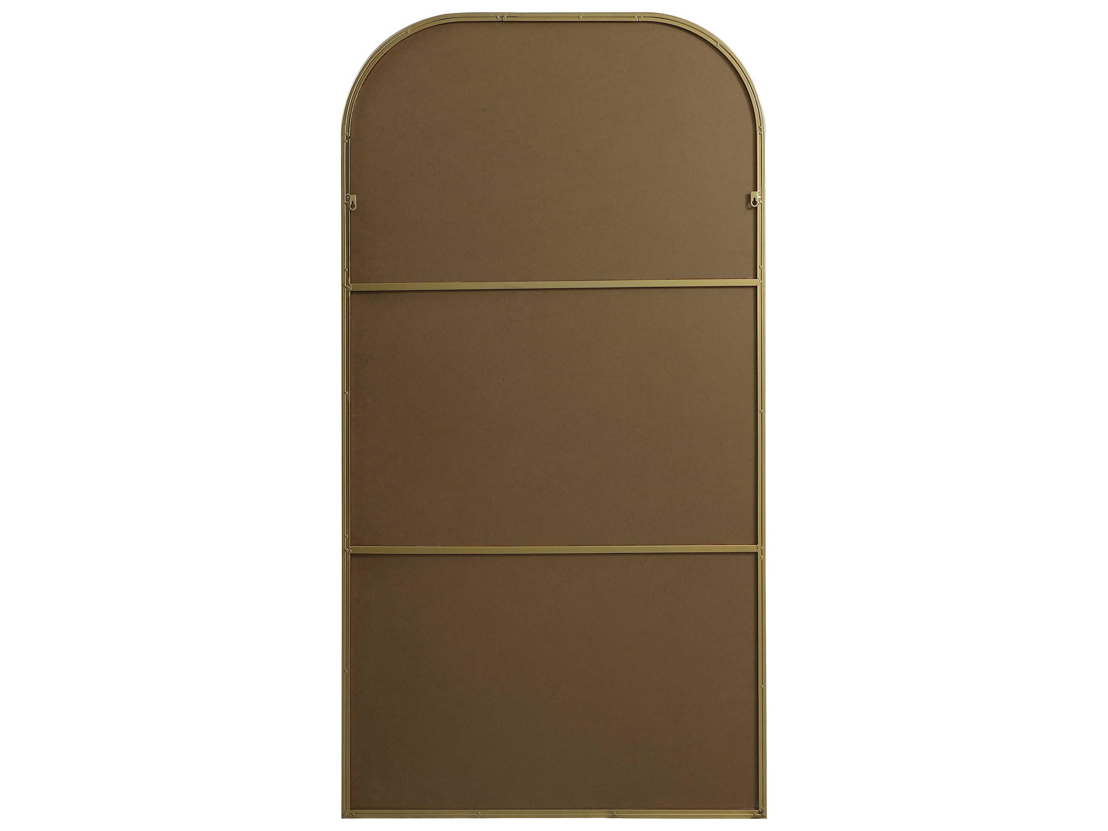 Elegant Lighting Blaire Brass Arch Floor Mirror