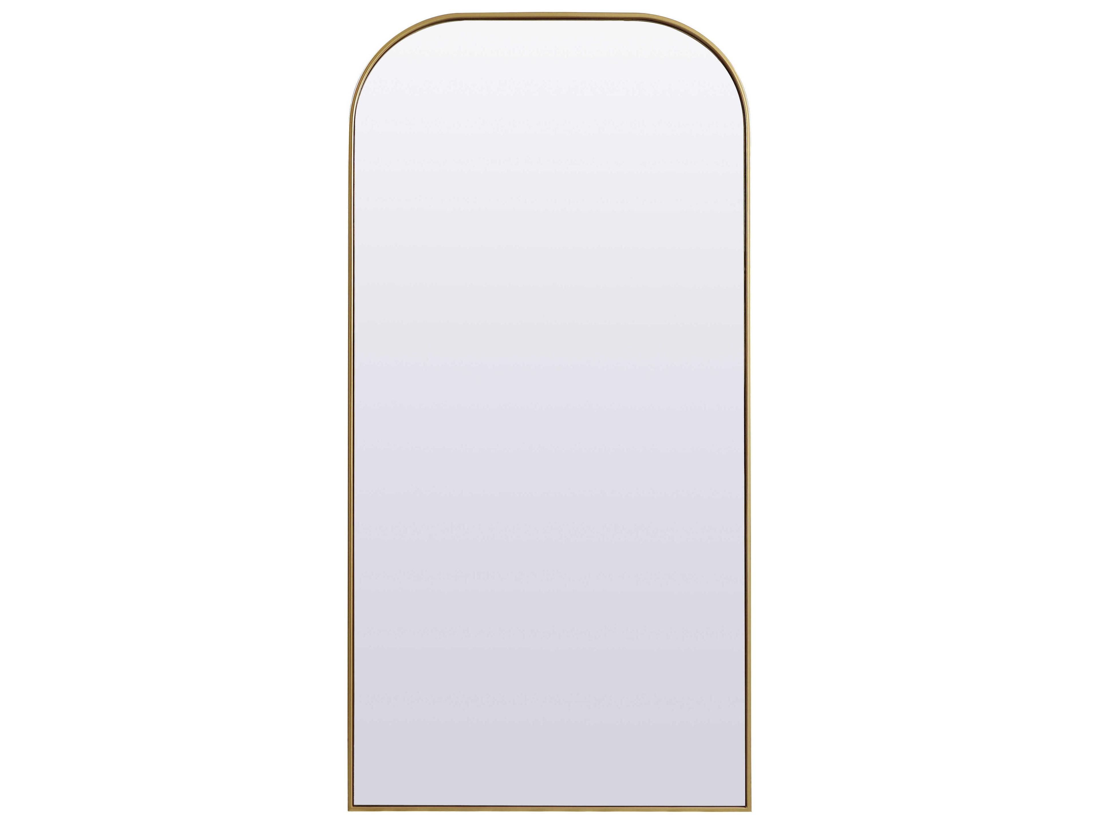 Blaire Brass Arch Floor Mirror