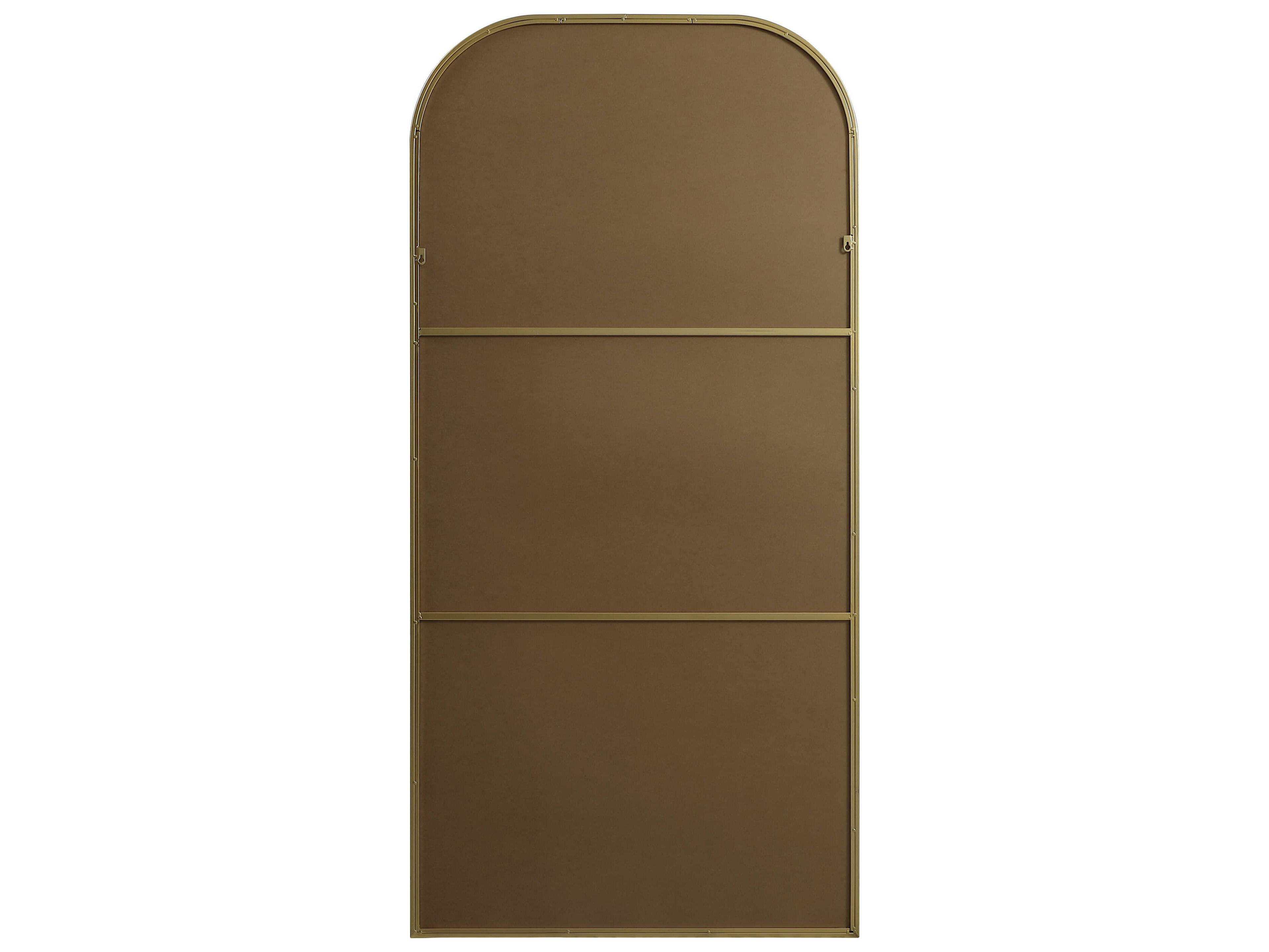 Elegant Lighting Blaire Brass Arch Floor Mirror