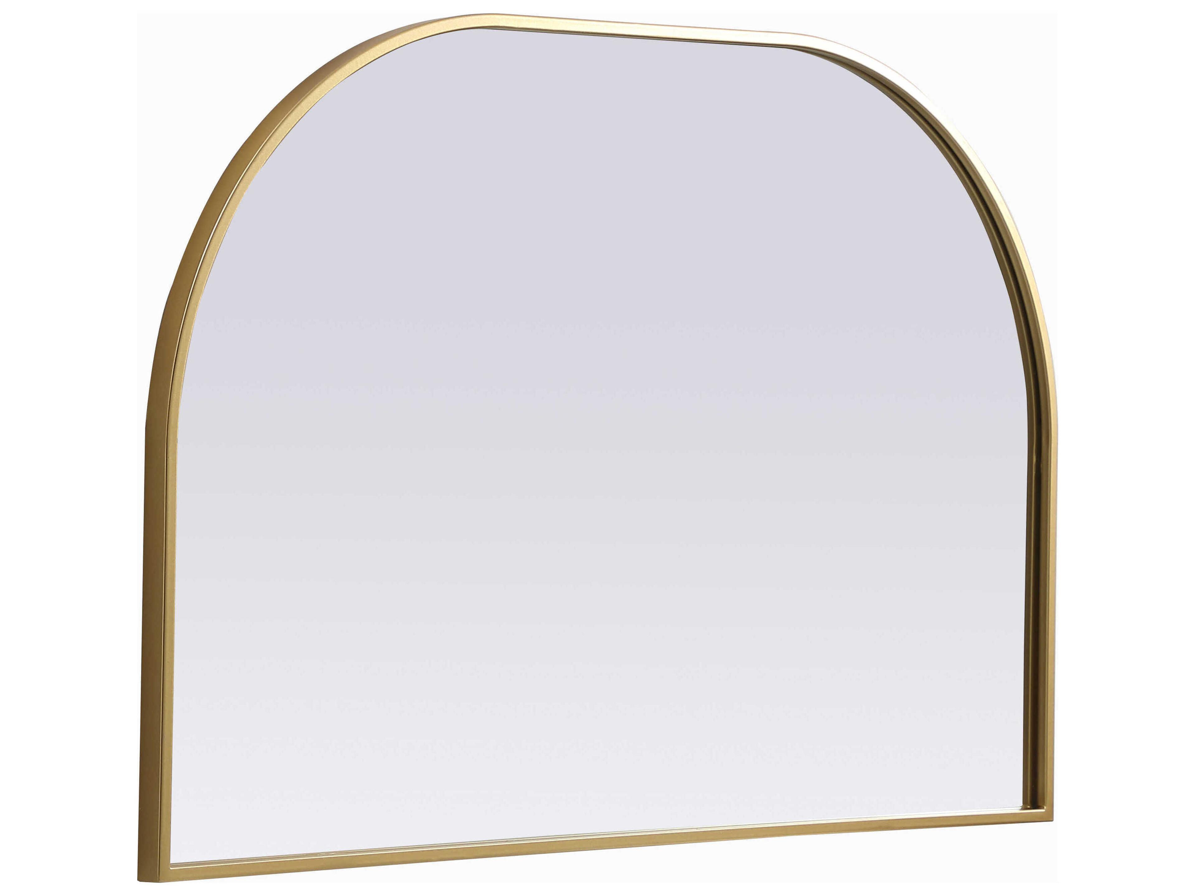 Elegant Lighting Blaire Brass Arch Wall Mirror