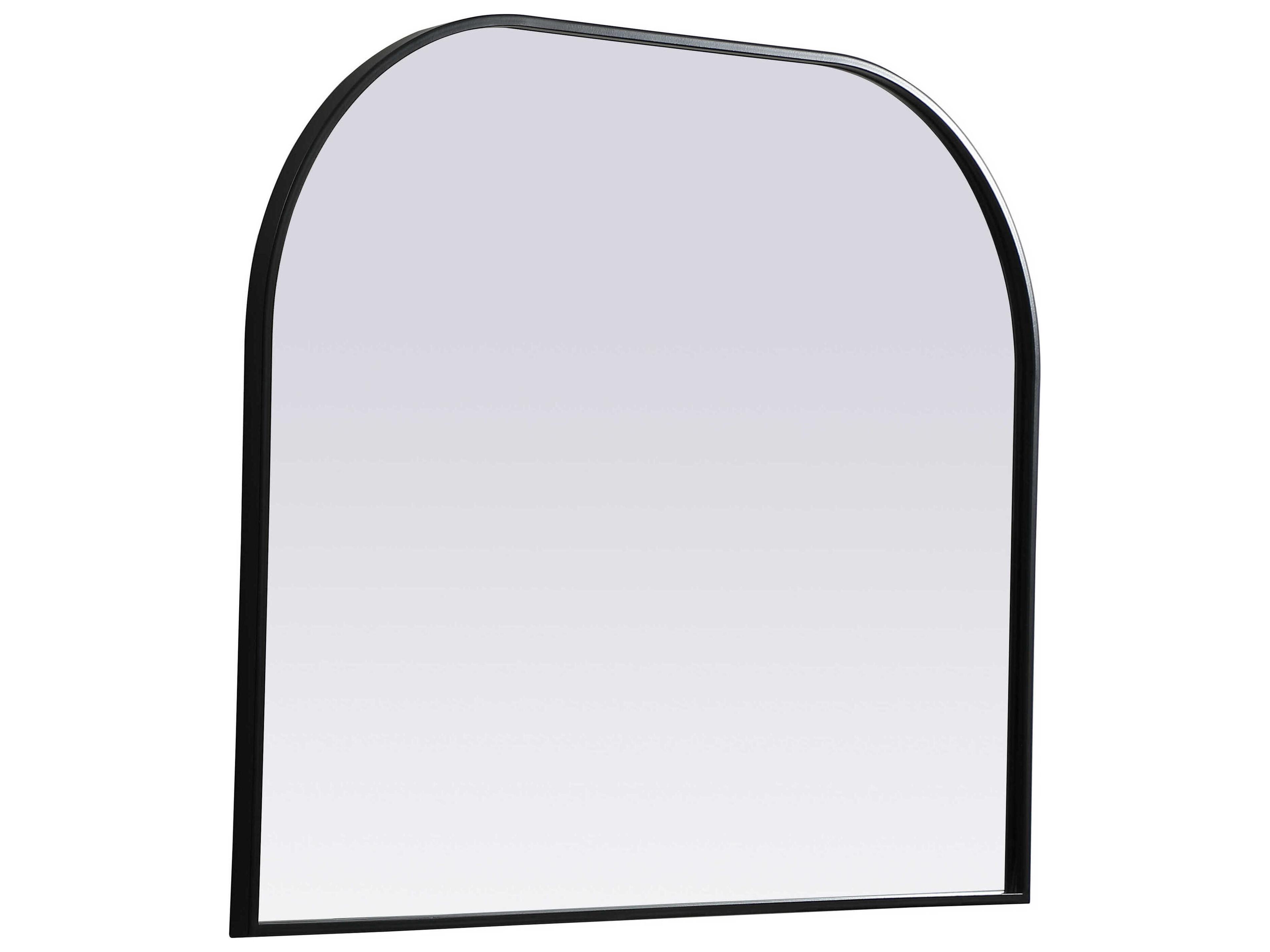 Elegant Lighting Blaire Black Arch Wall Mirror