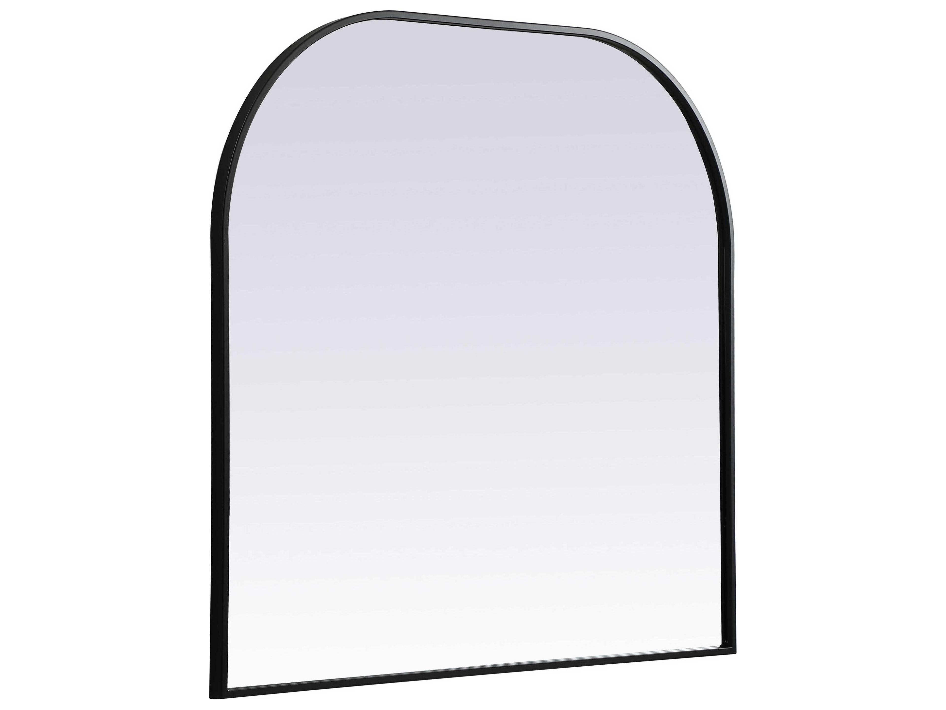 Elegant Lighting Blaire Black Arch Wall Mirror