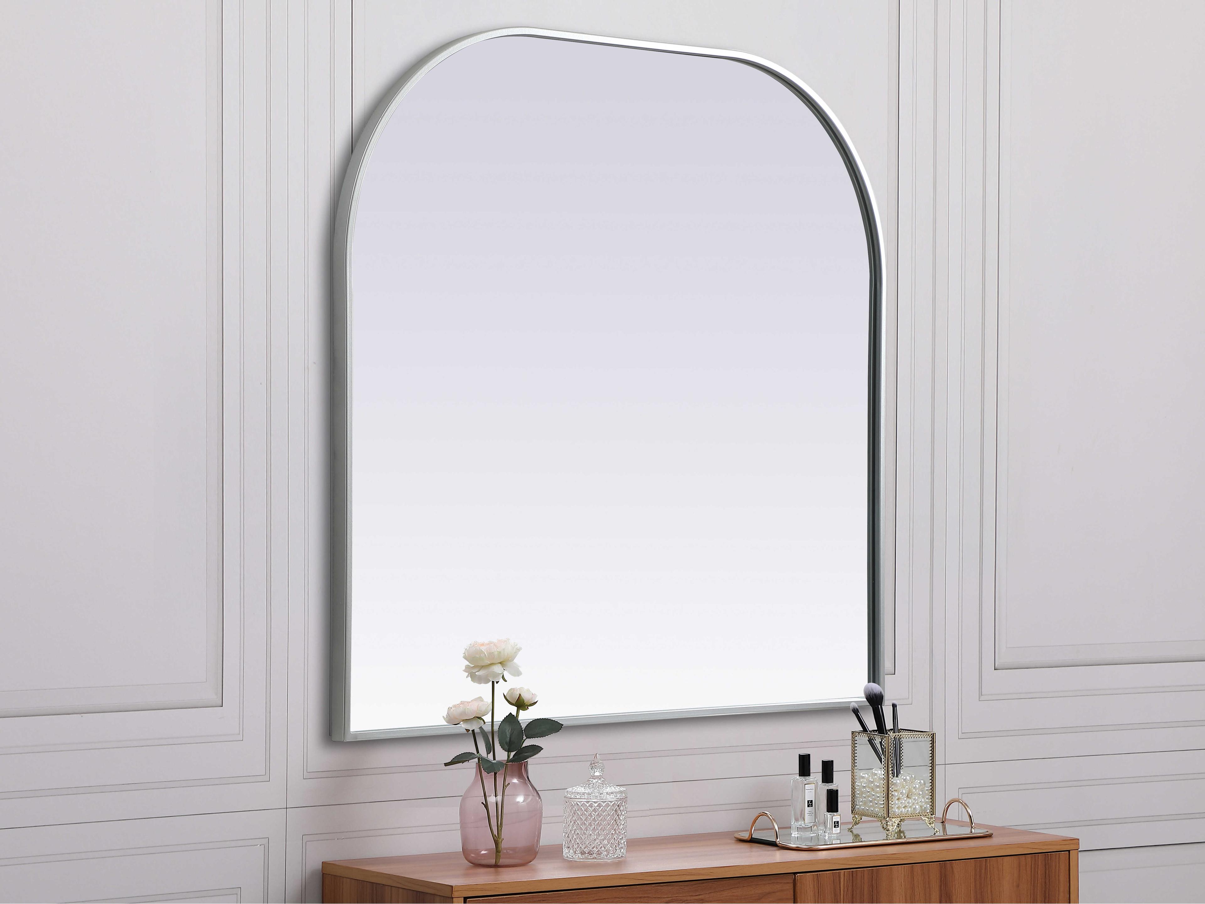 Elegant Lighting Blaire Silver Arch Wall Mirror