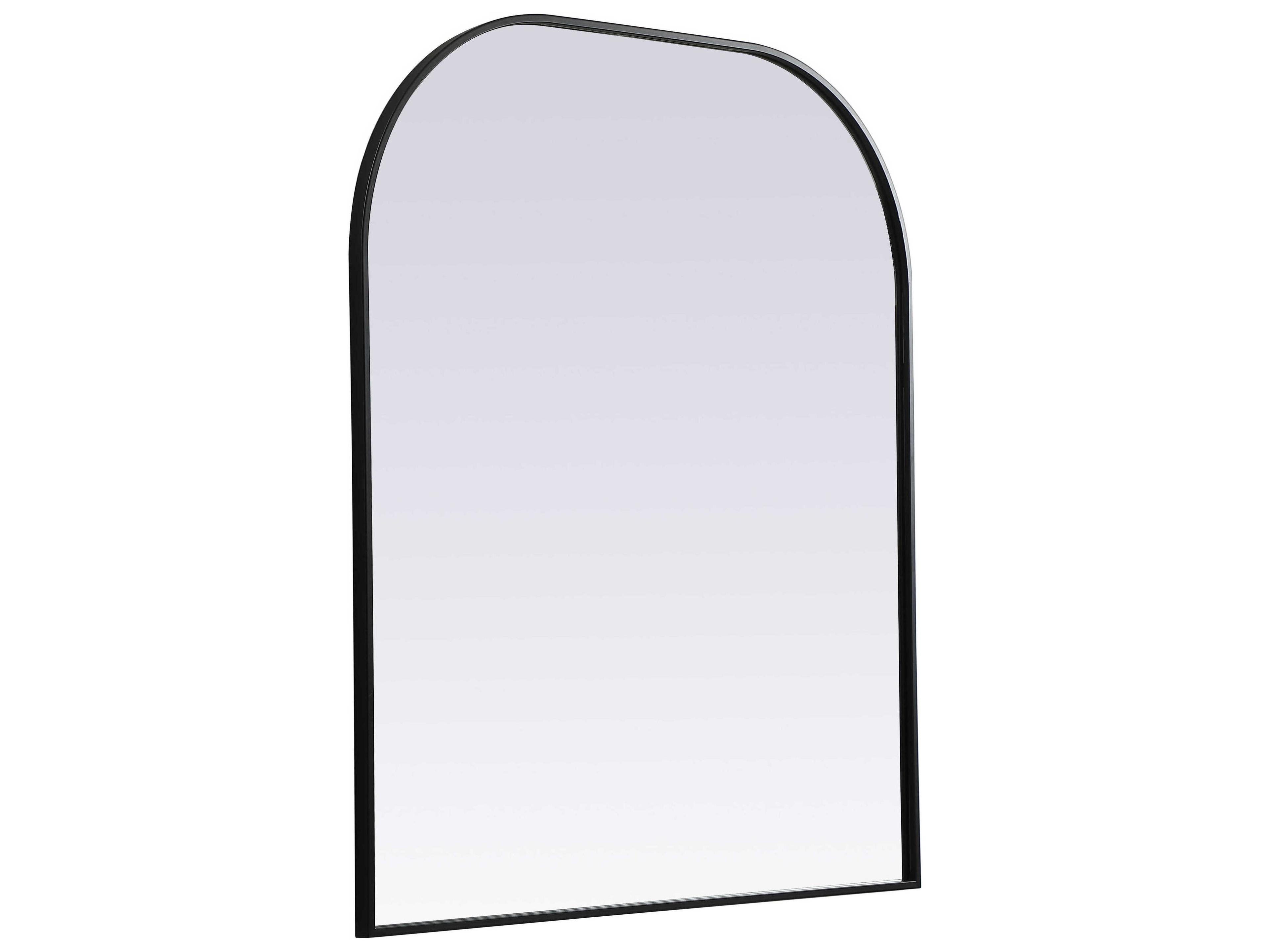 Elegant Lighting Blaire Black Arch Wall Mirror