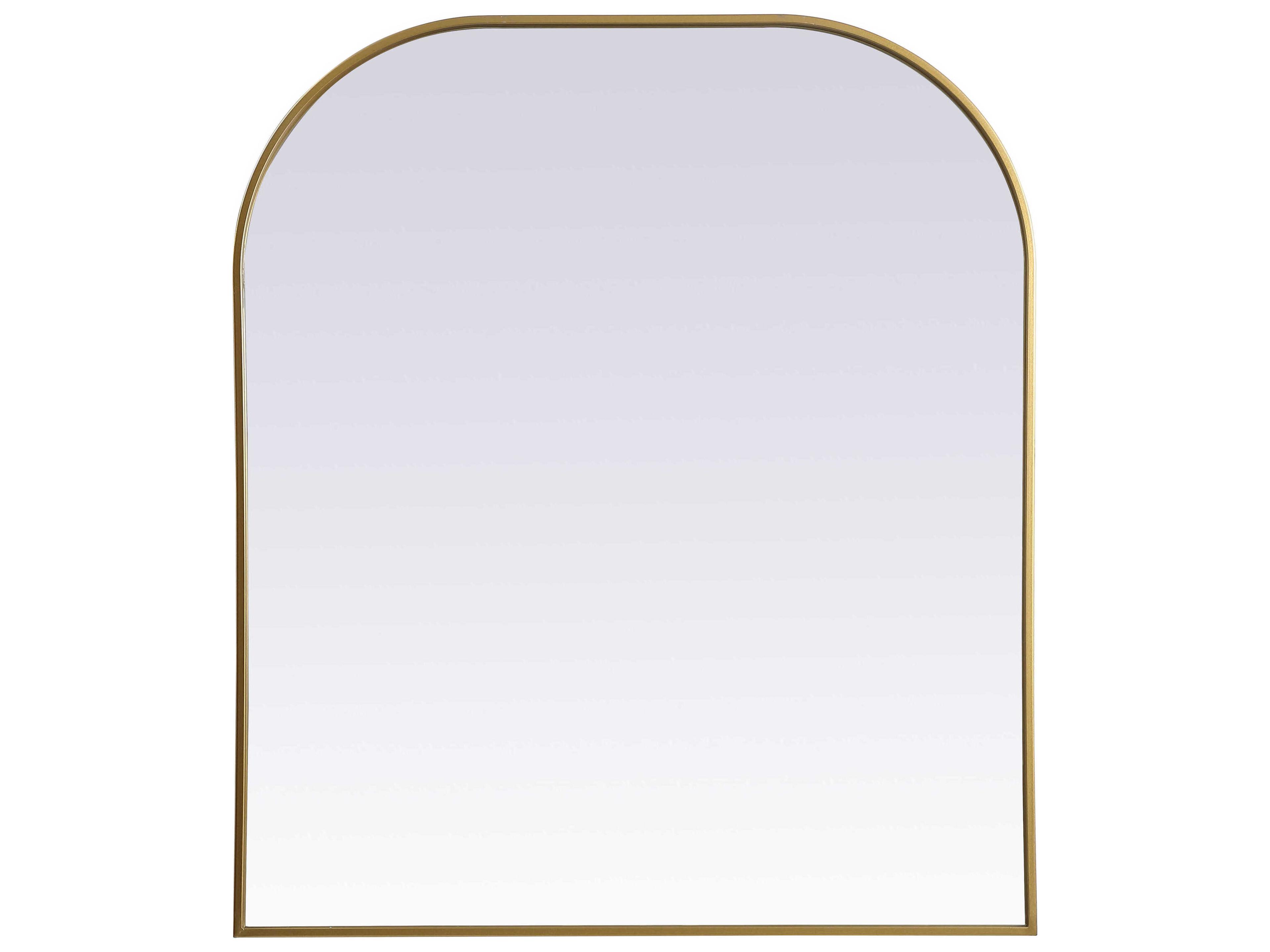 Blaire Arched Wall Mirror Brass