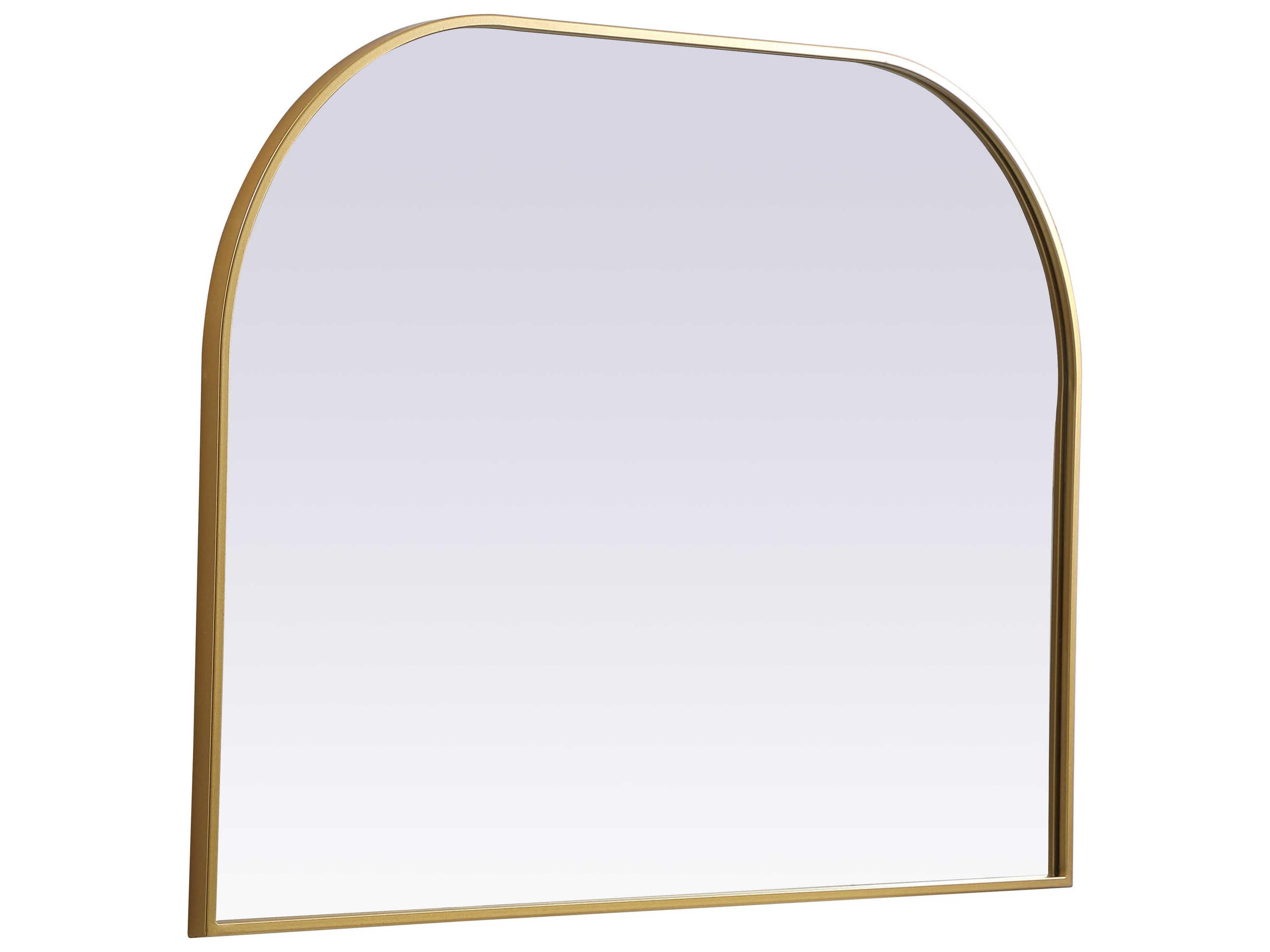 Elegant Lighting Blaire Brass Arch Wall Mirror