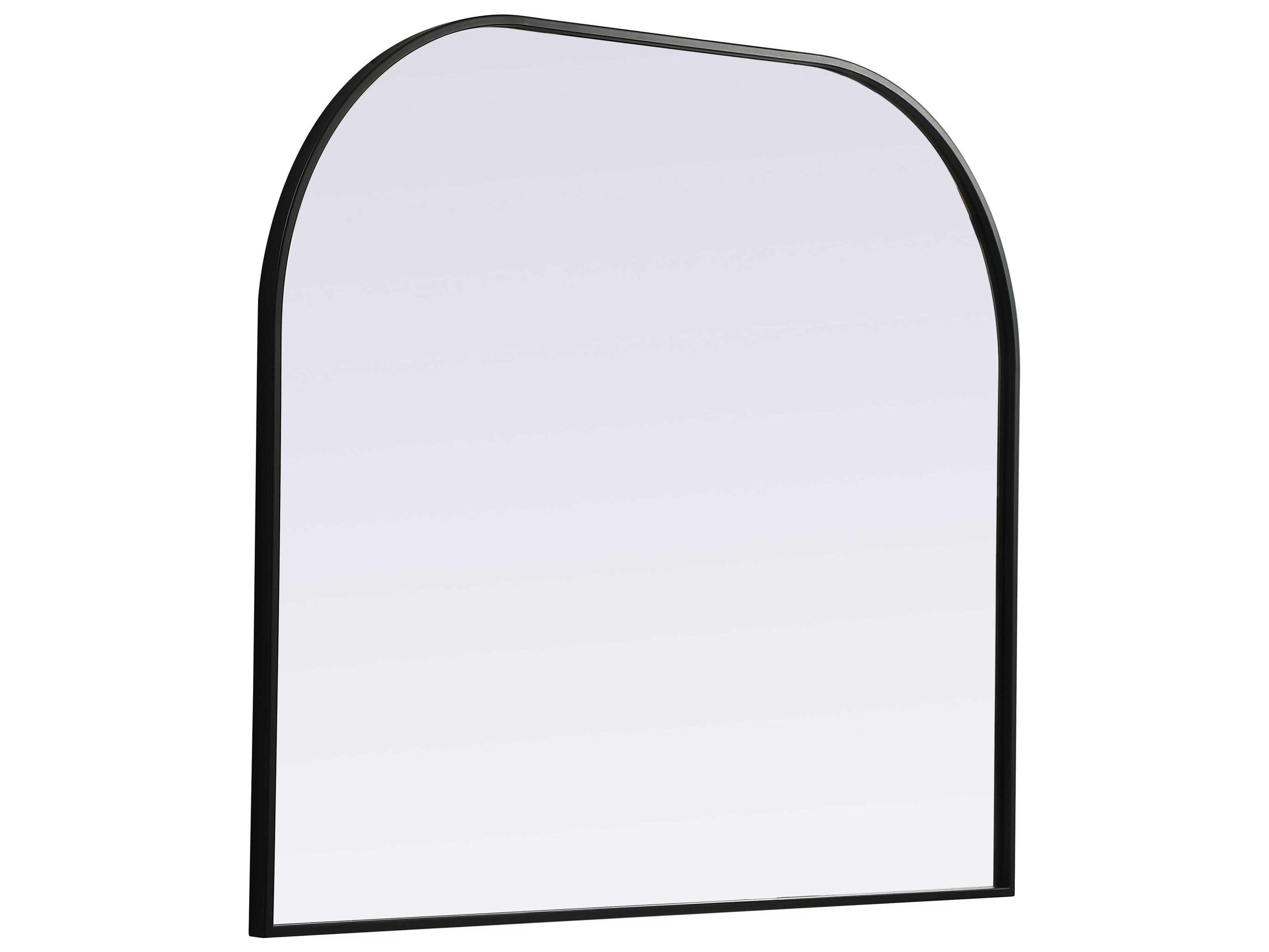 Elegant Lighting Blaire Black Arch Wall Mirror