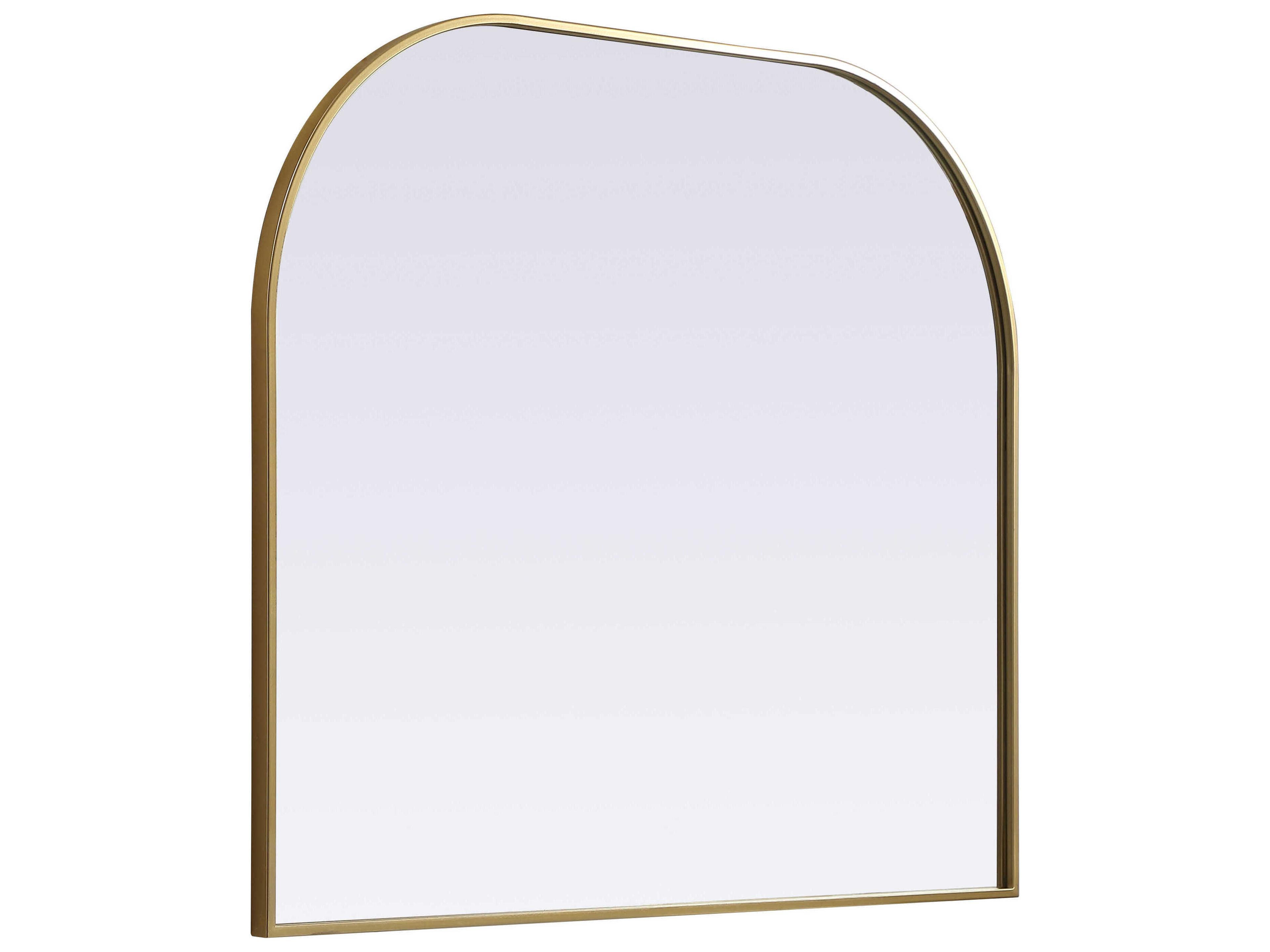 Elegant Lighting Blaire Brass Arch Wall Mirror