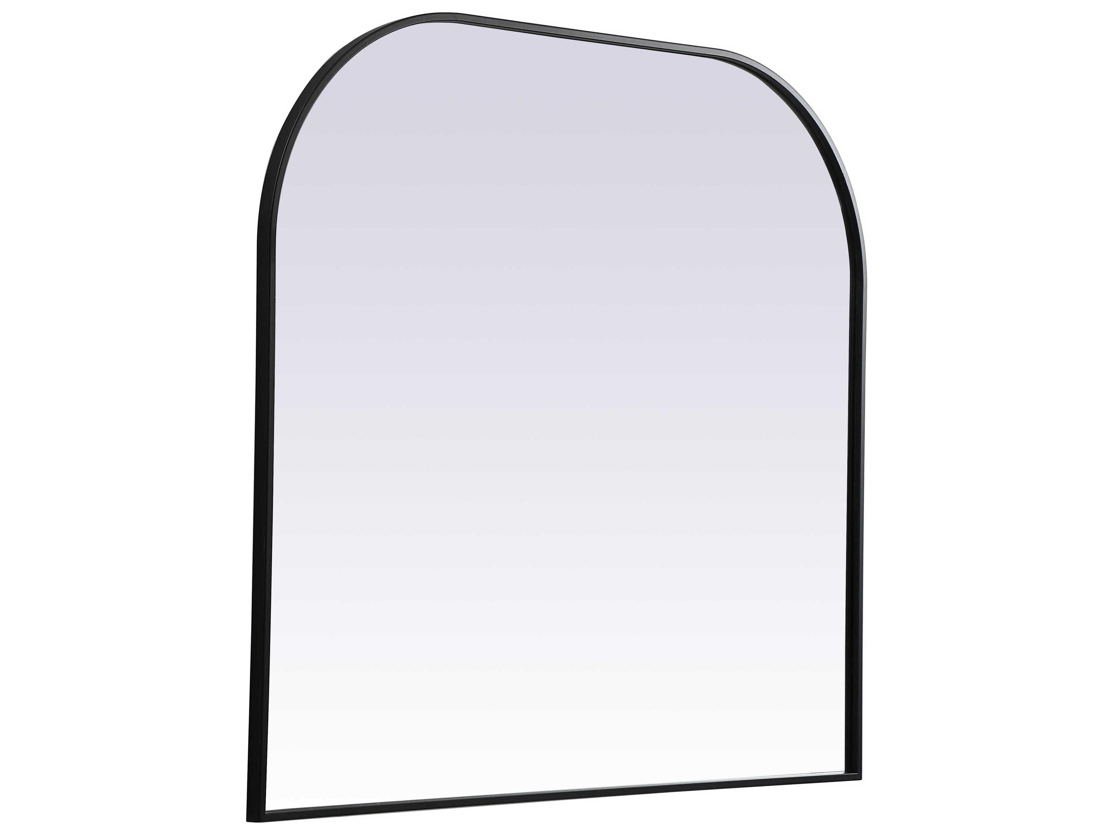 Elegant Lighting Blaire Black Arch Wall Mirror