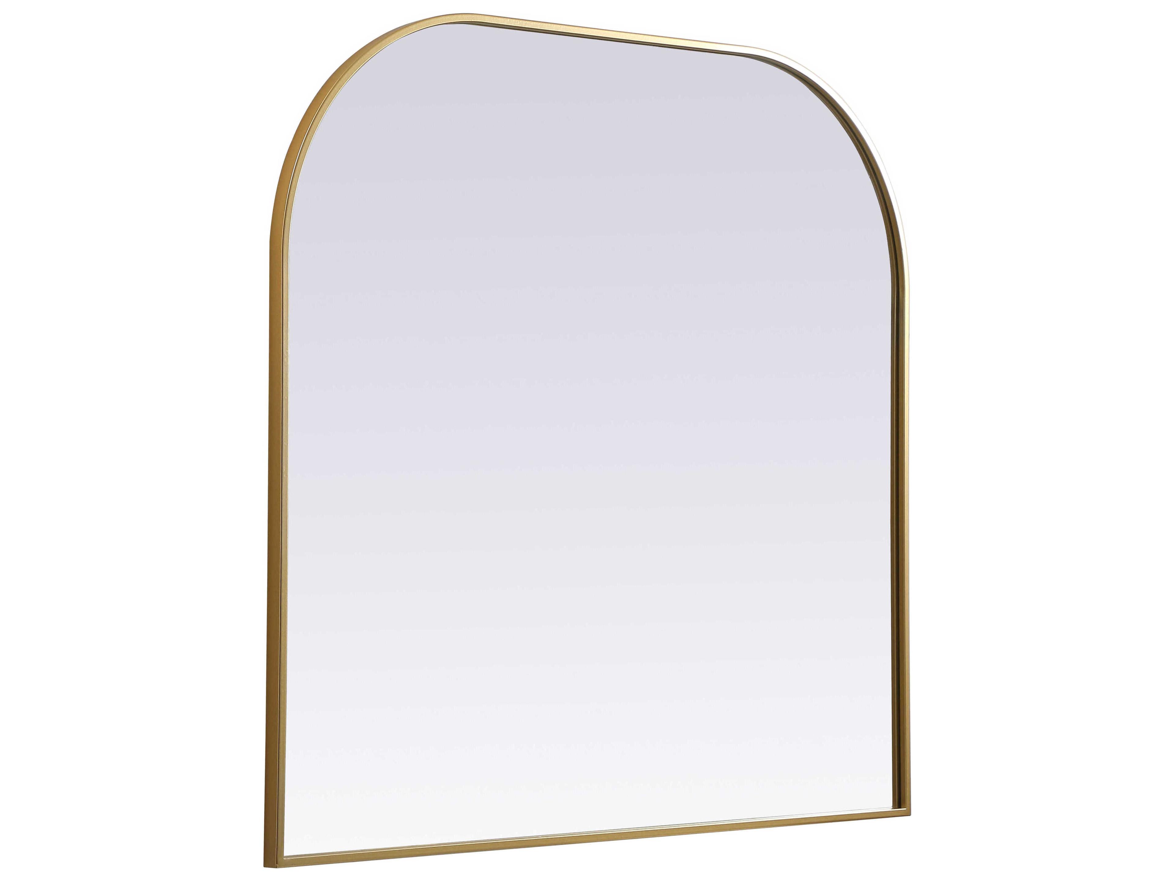 Elegant Lighting Blaire Brass Arch Wall Mirror
