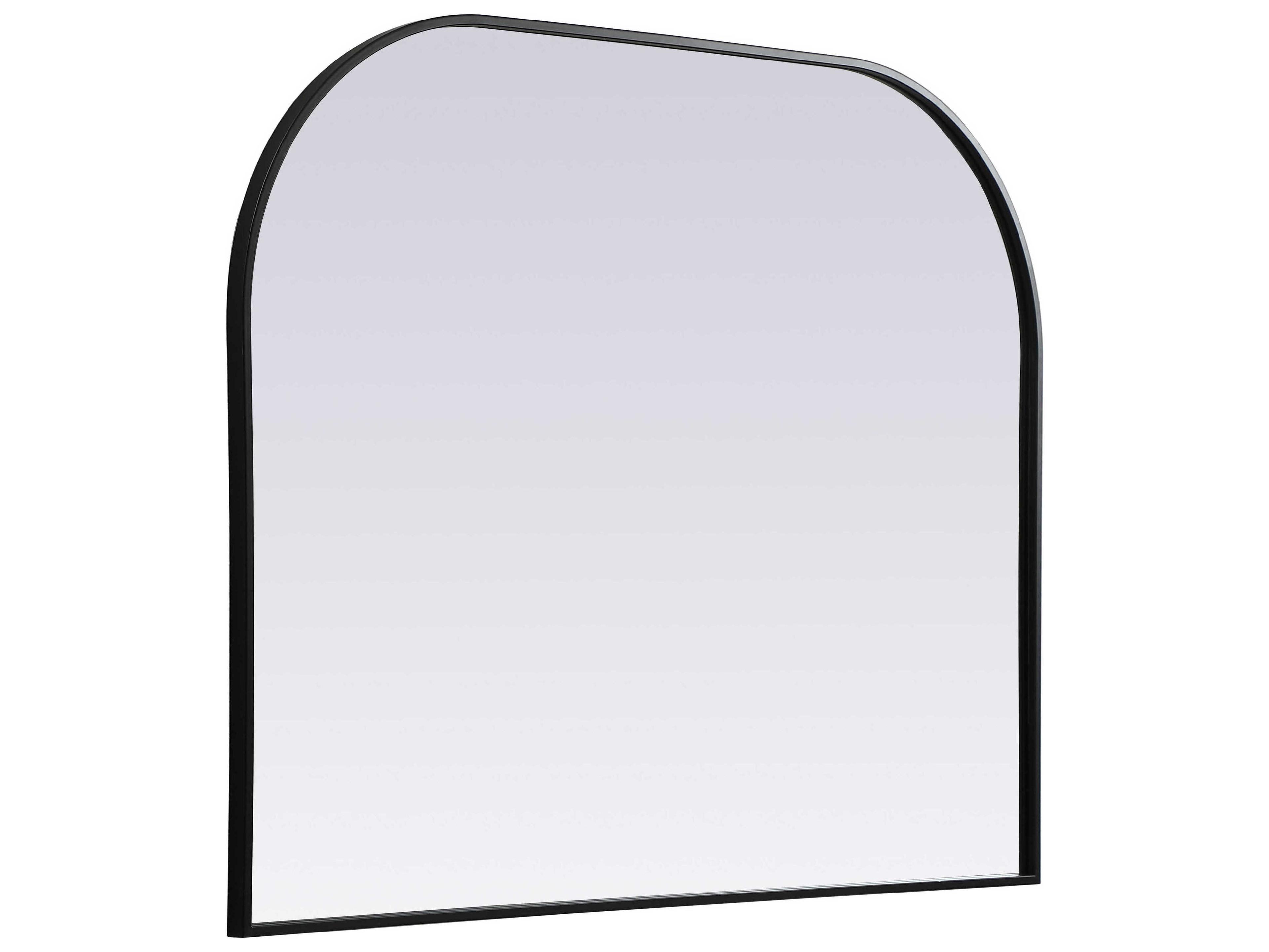 Elegant Lighting Blaire Black Arch Wall Mirror