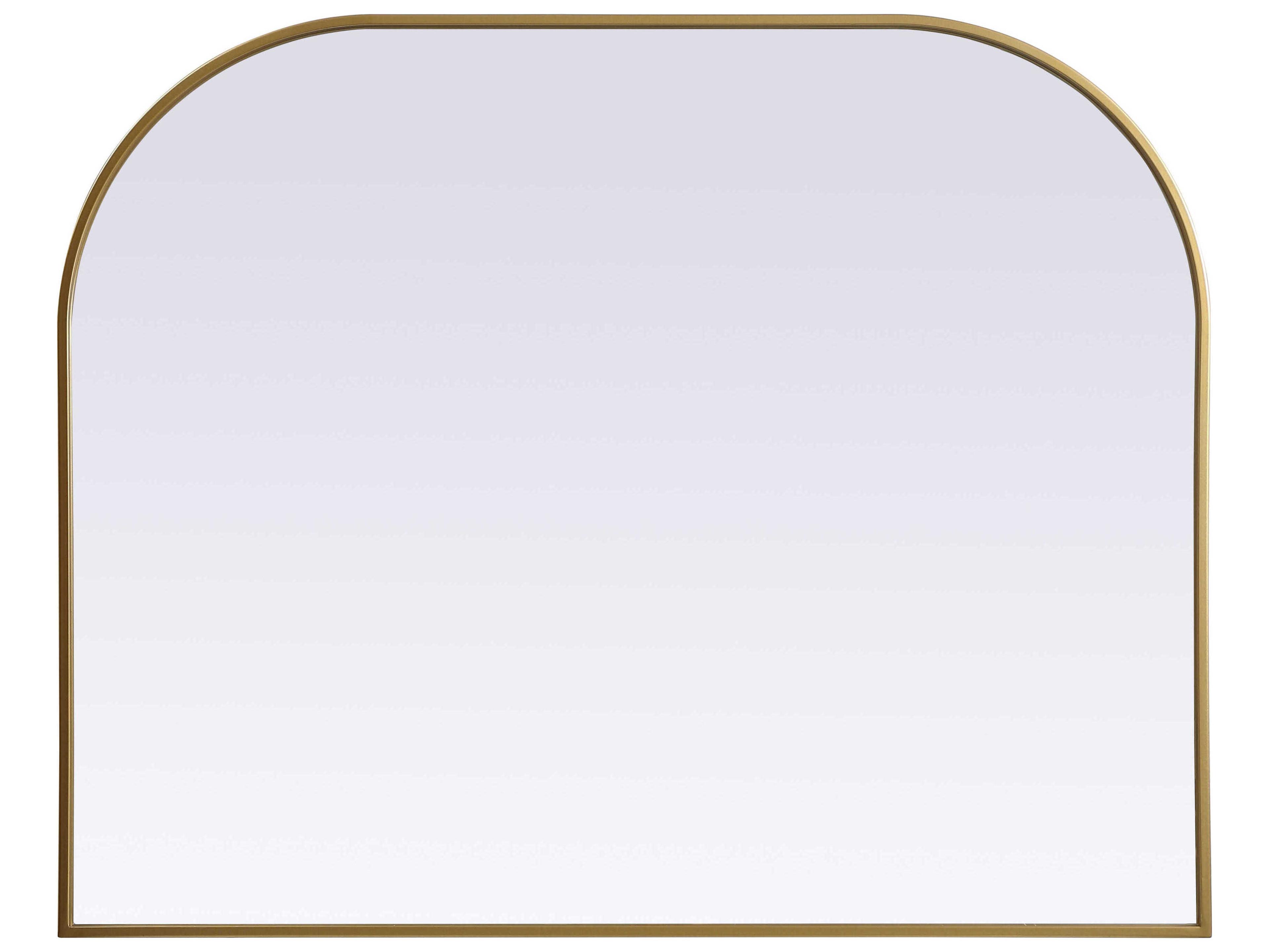 Blaire Arch Wall Mirror in Brass 42x34
