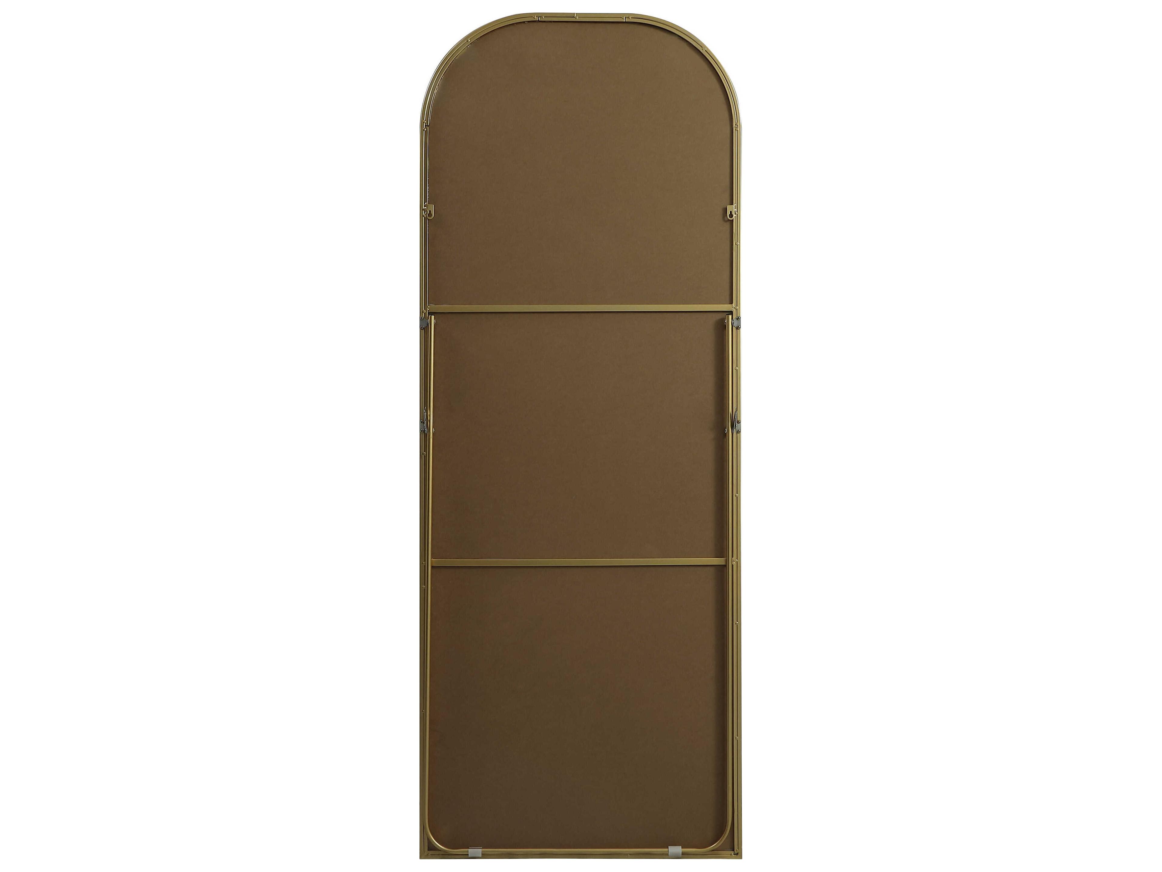 Elegant Lighting Blaire Brass Arch Floor Mirror