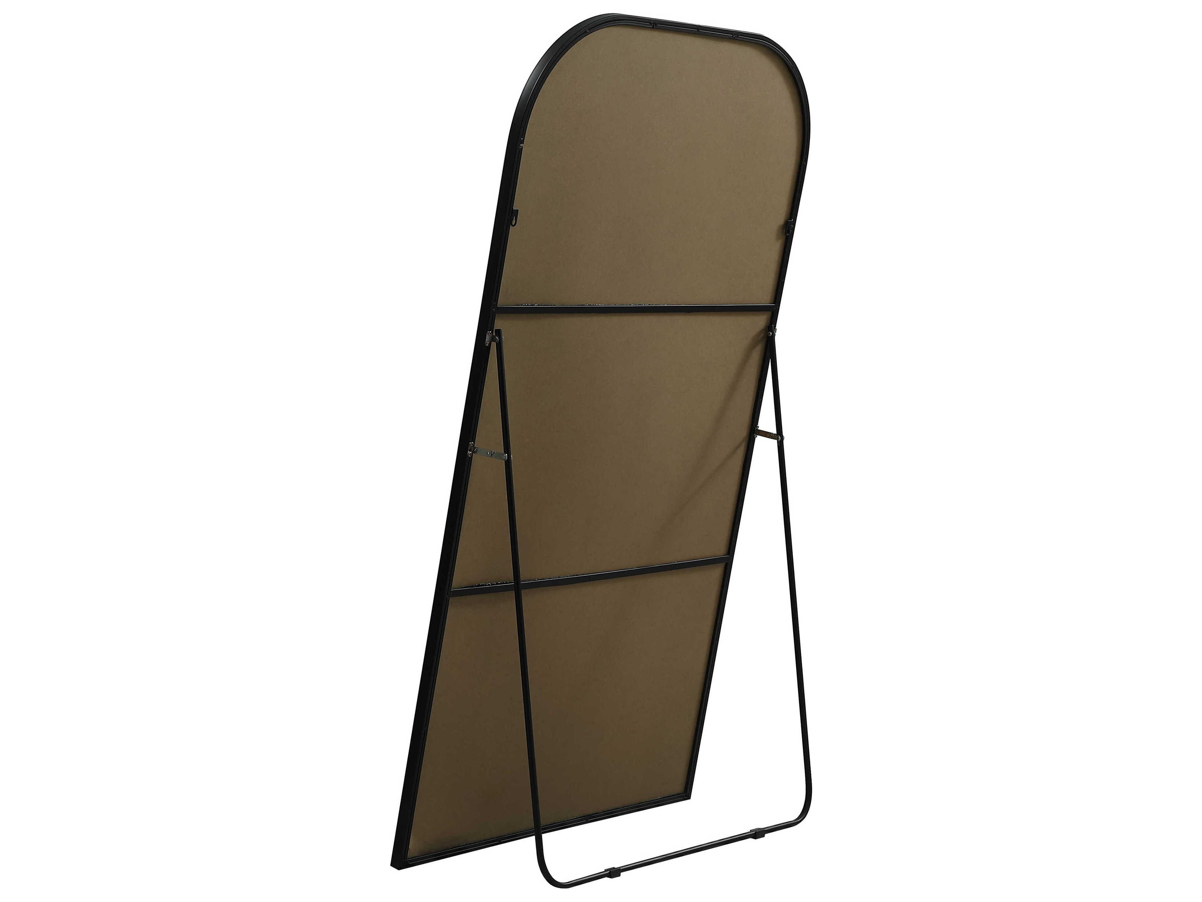 Elegant Lighting Blaire Black Arch Floor Mirror