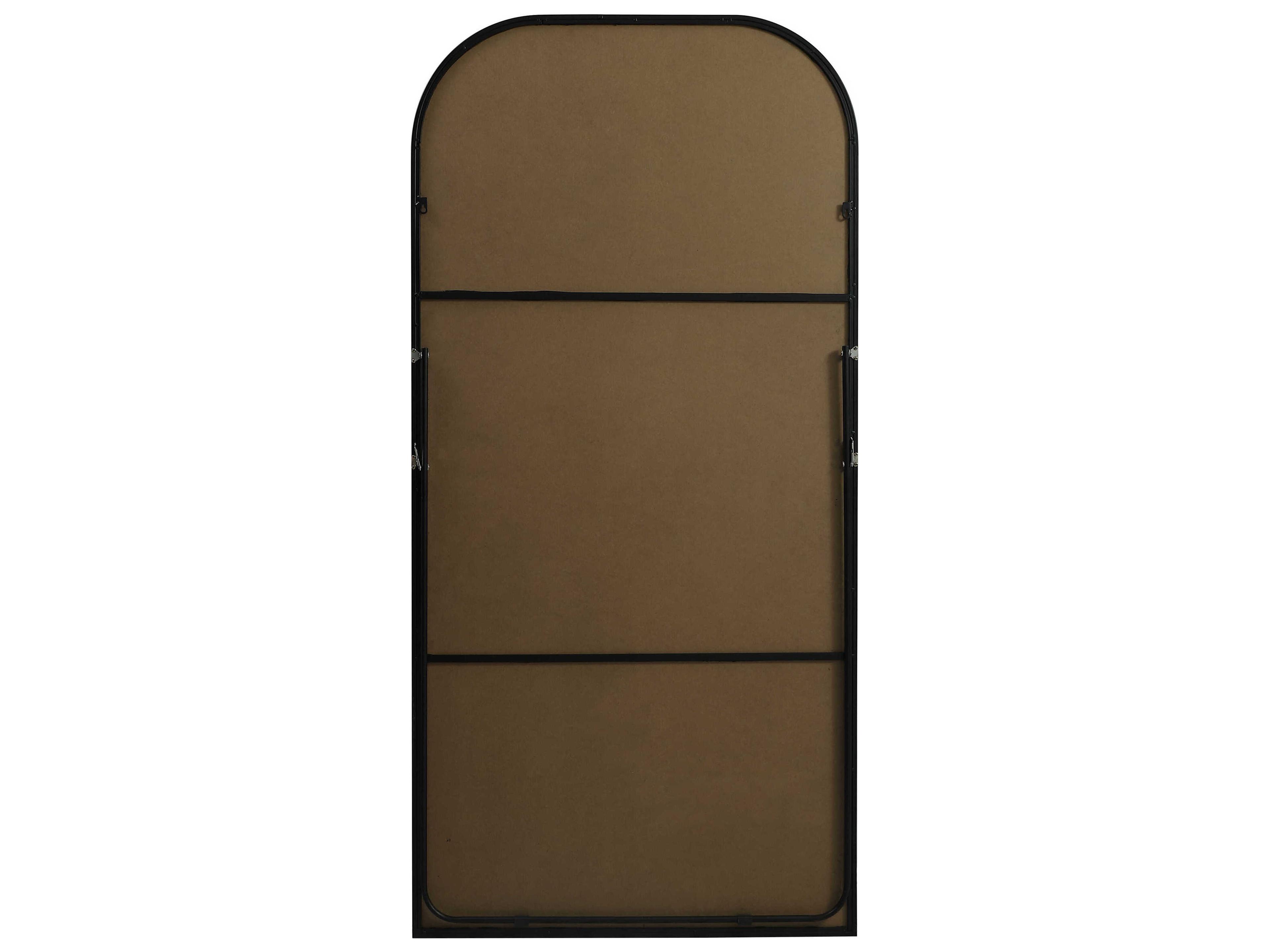 Elegant Lighting Blaire Black Arch Floor Mirror