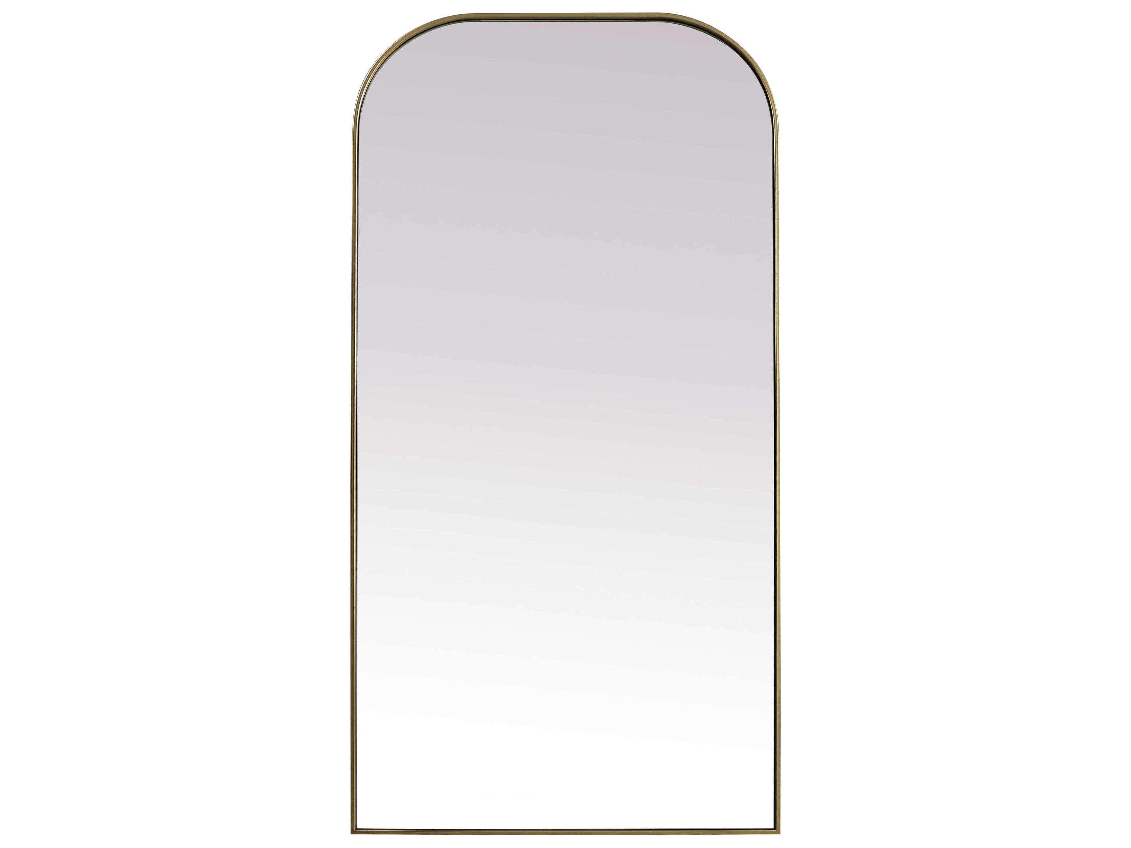 Blaire Brass Arch Floor Mirror