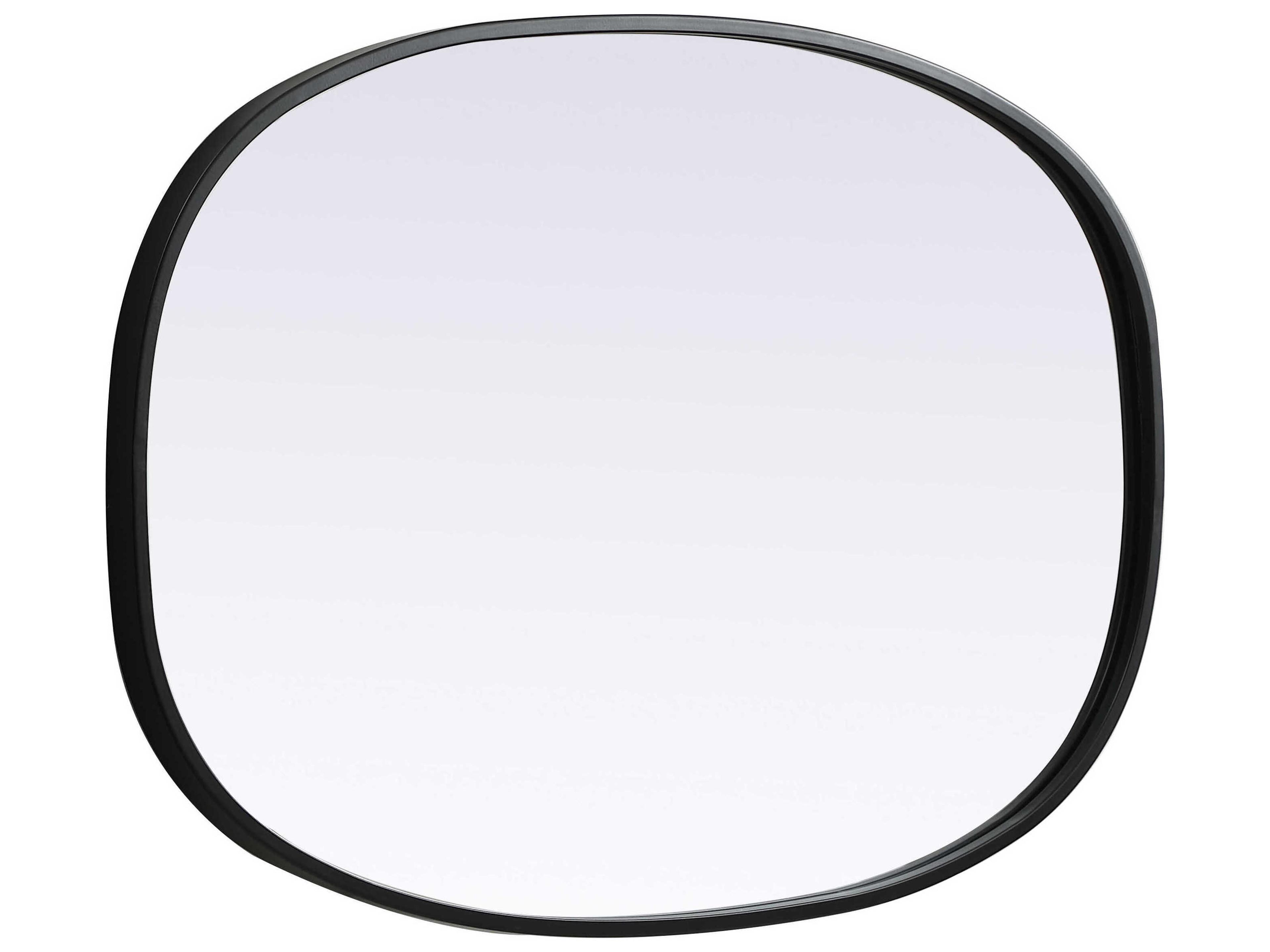 Elegant Lighting Brynn Black Oval Wall Mirror