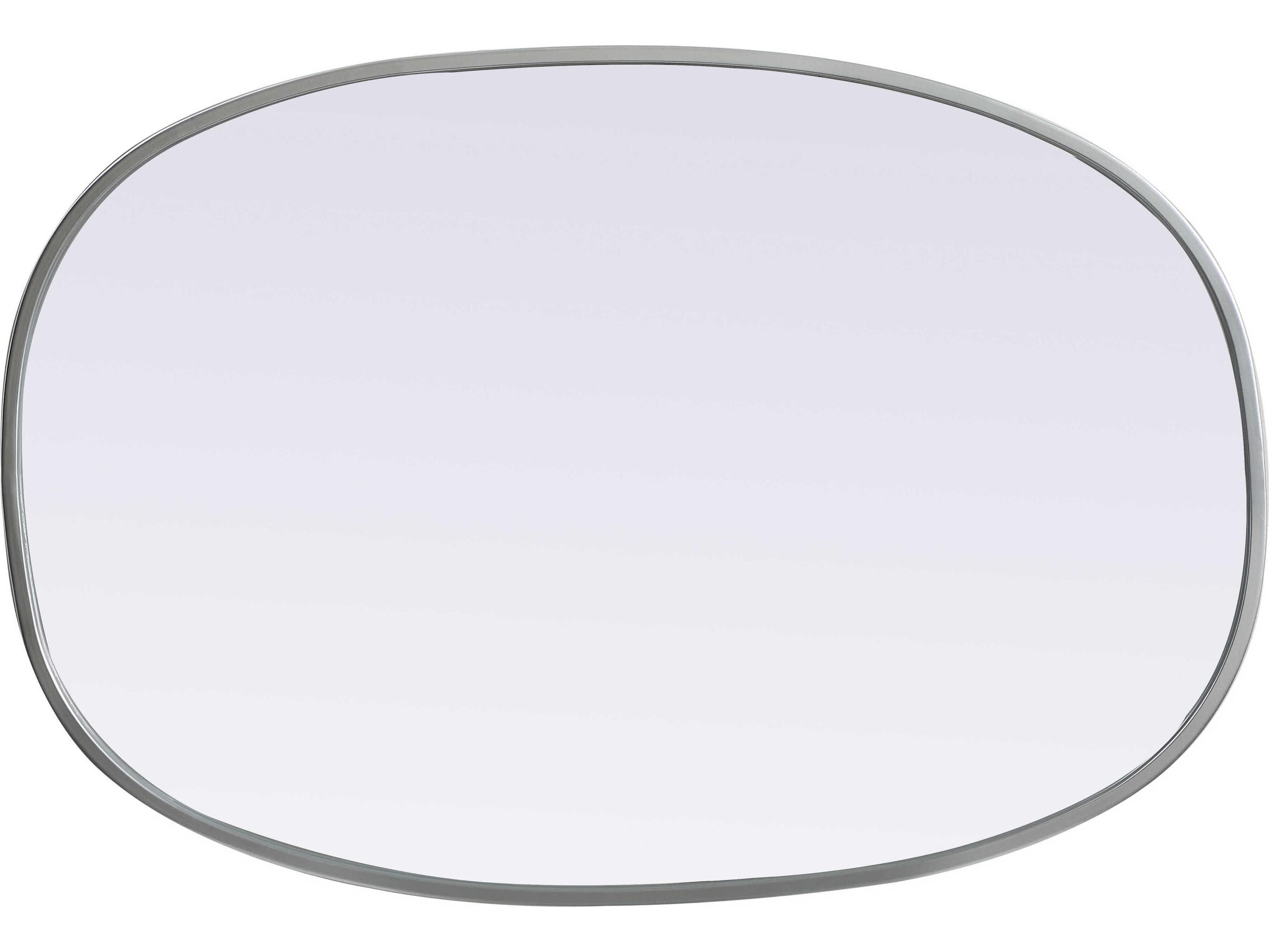 Elegant Lighting Brynn Silver Oval Wall Mirror