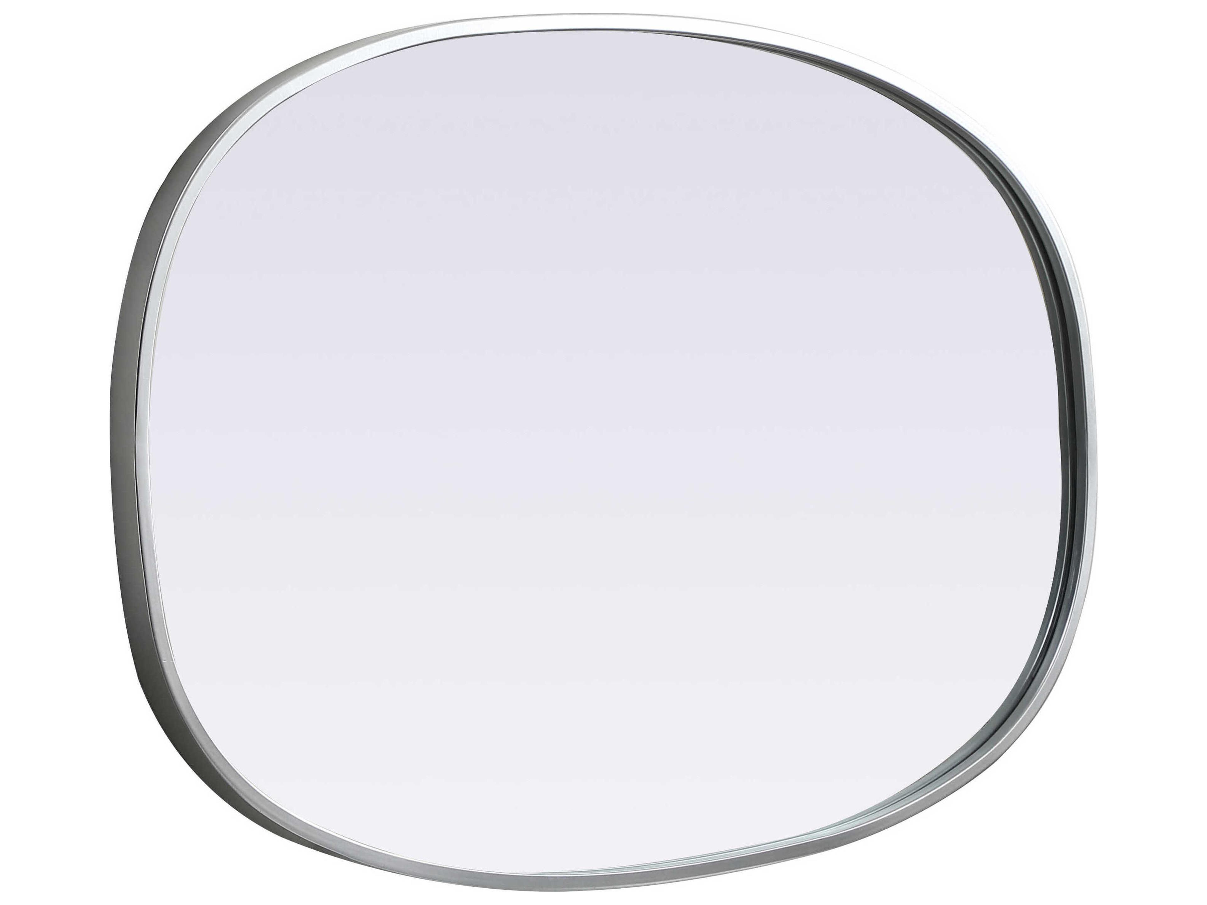 Elegant Lighting Brynn Silver Oval Wall Mirror