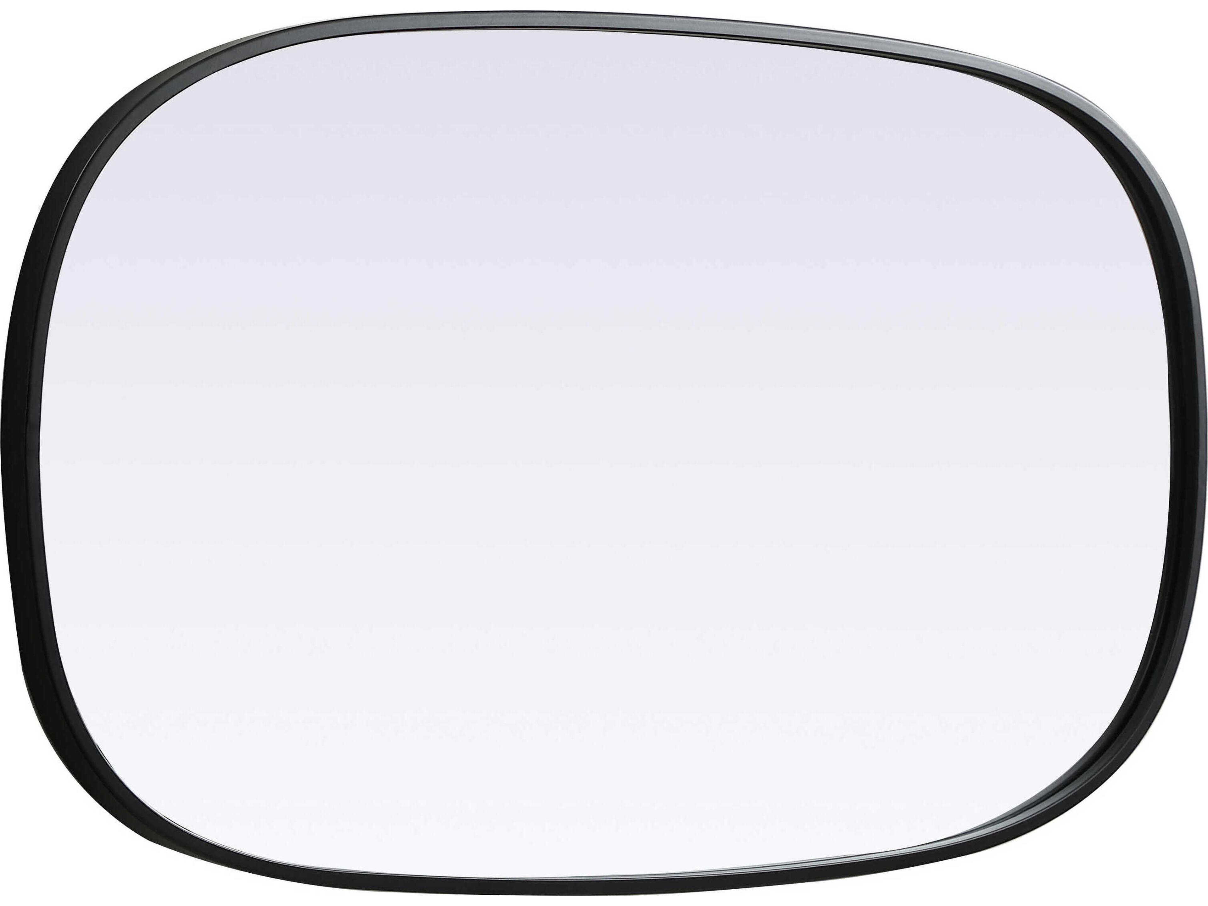 Elegant Lighting Brynn Black Oval Wall Mirror