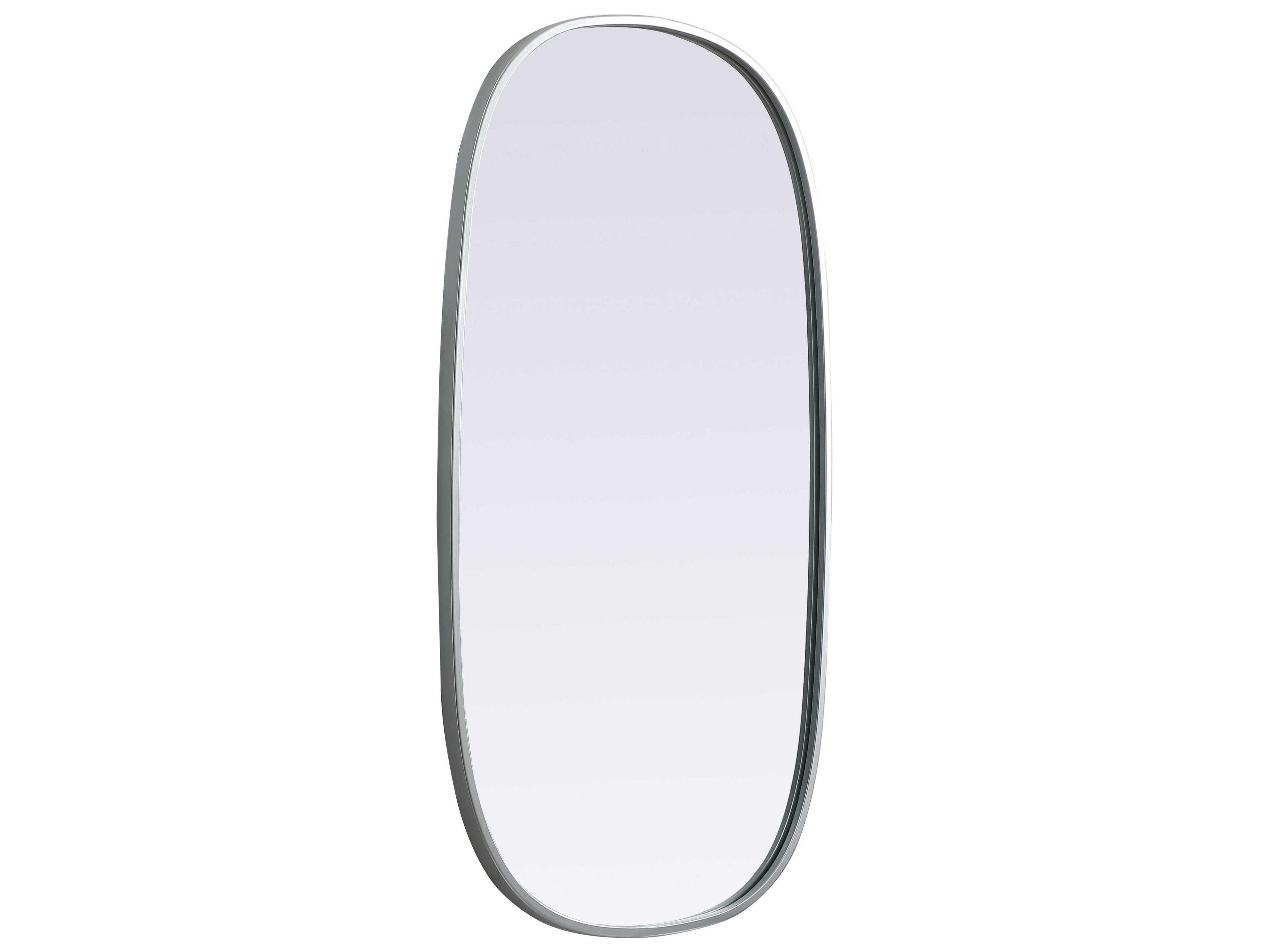 Elegant Lighting Brynn Silver Oval Wall Mirror