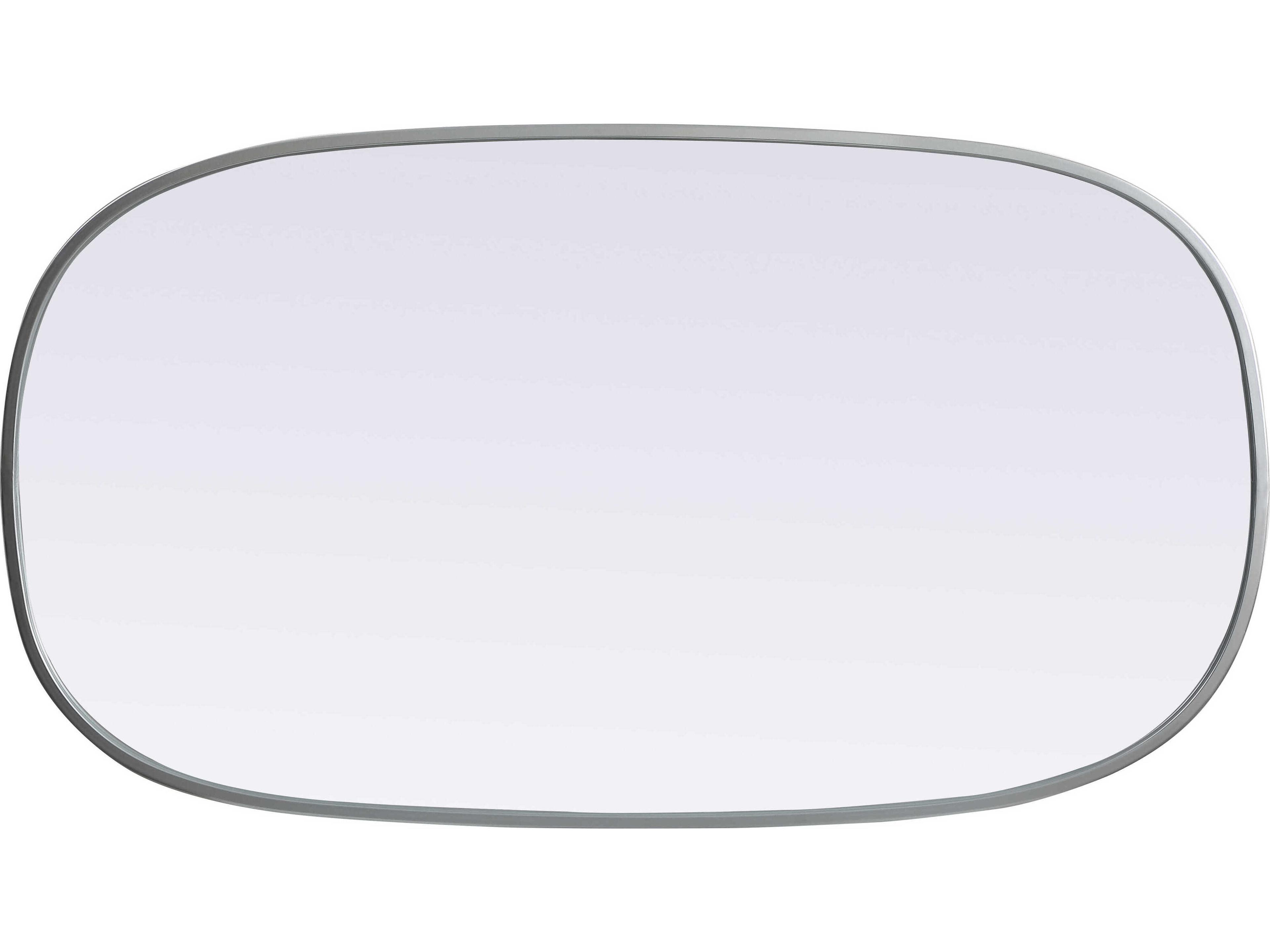 Elegant Lighting Brynn Silver Oval Wall Mirror