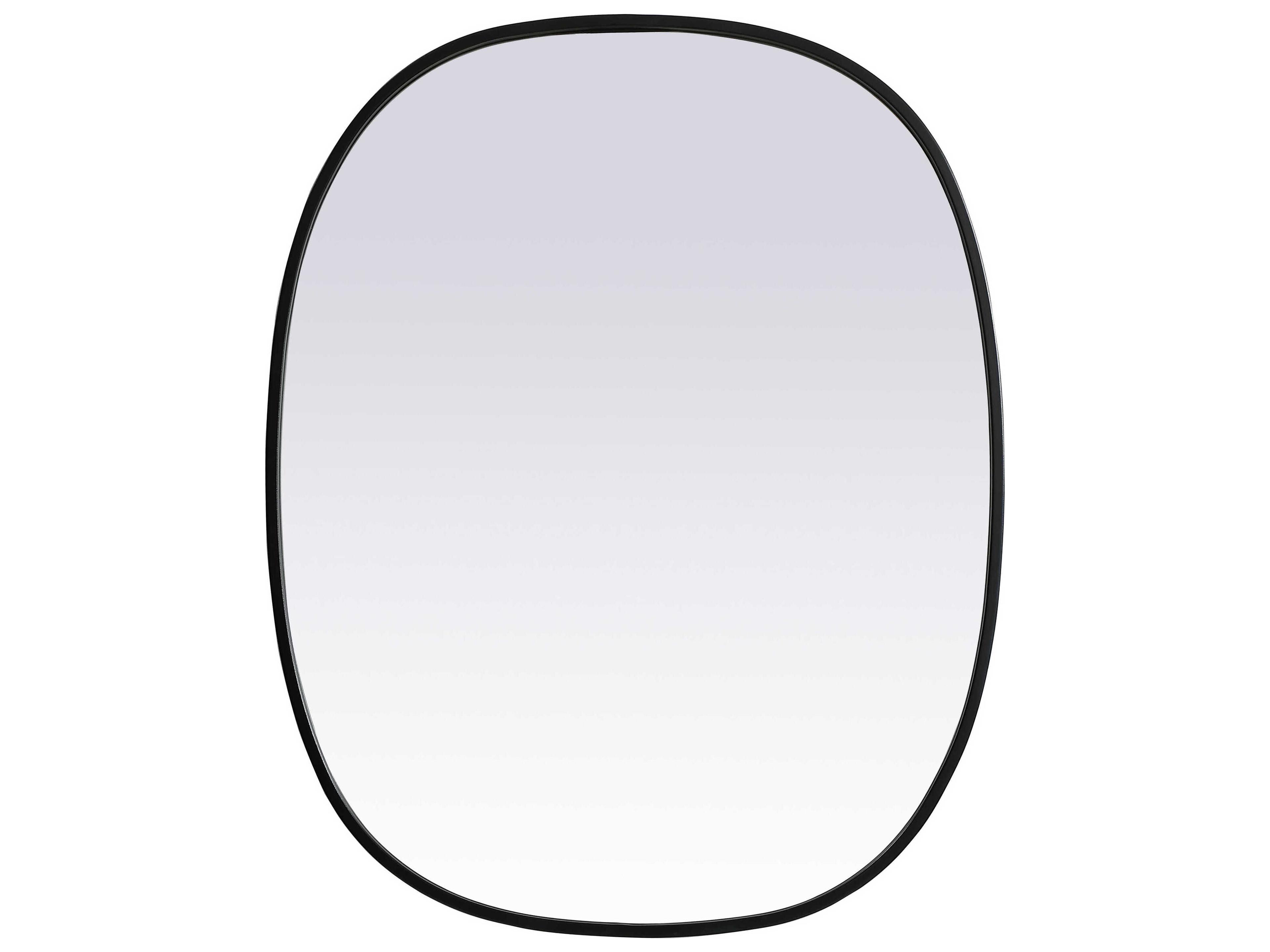 Brynn Black Oval Wall Mirror
