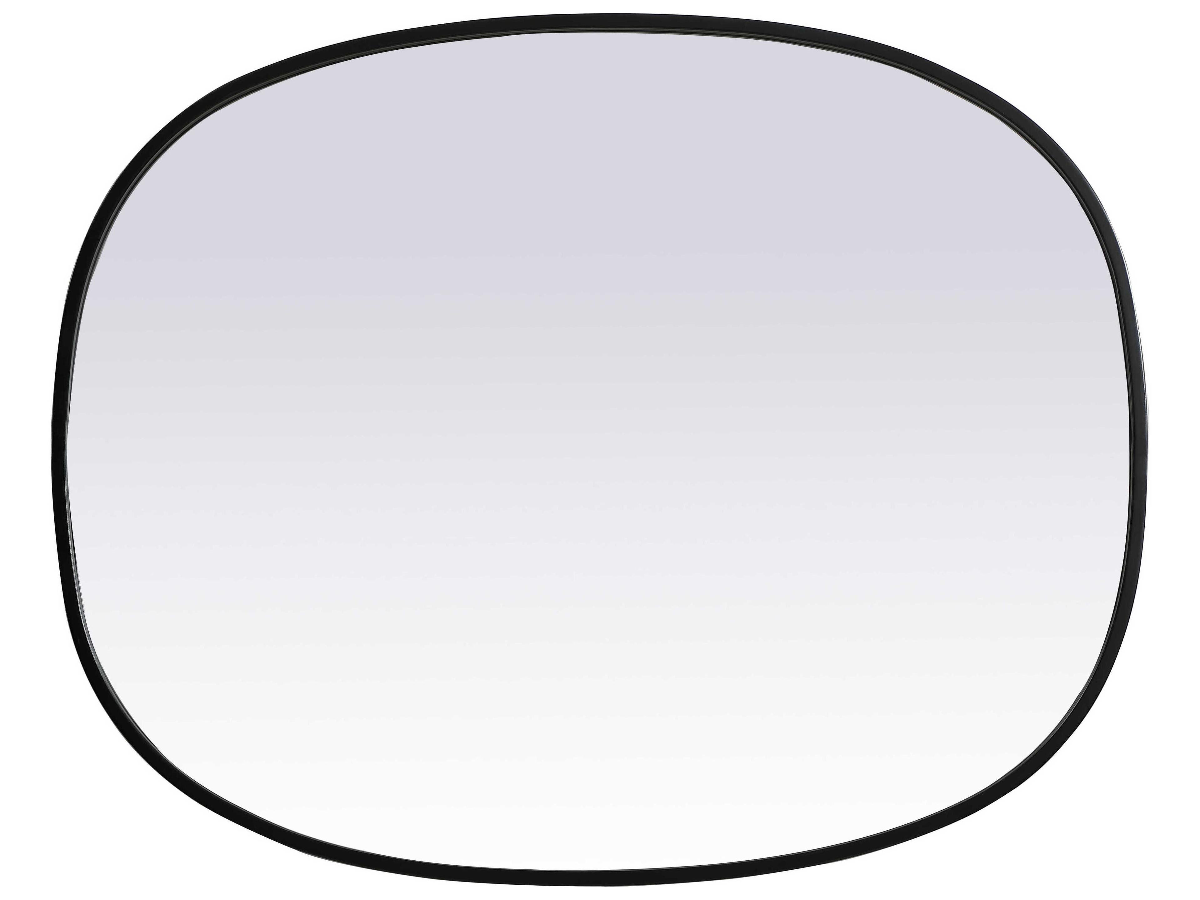 Elegant Lighting Brynn Black Oval Wall Mirror