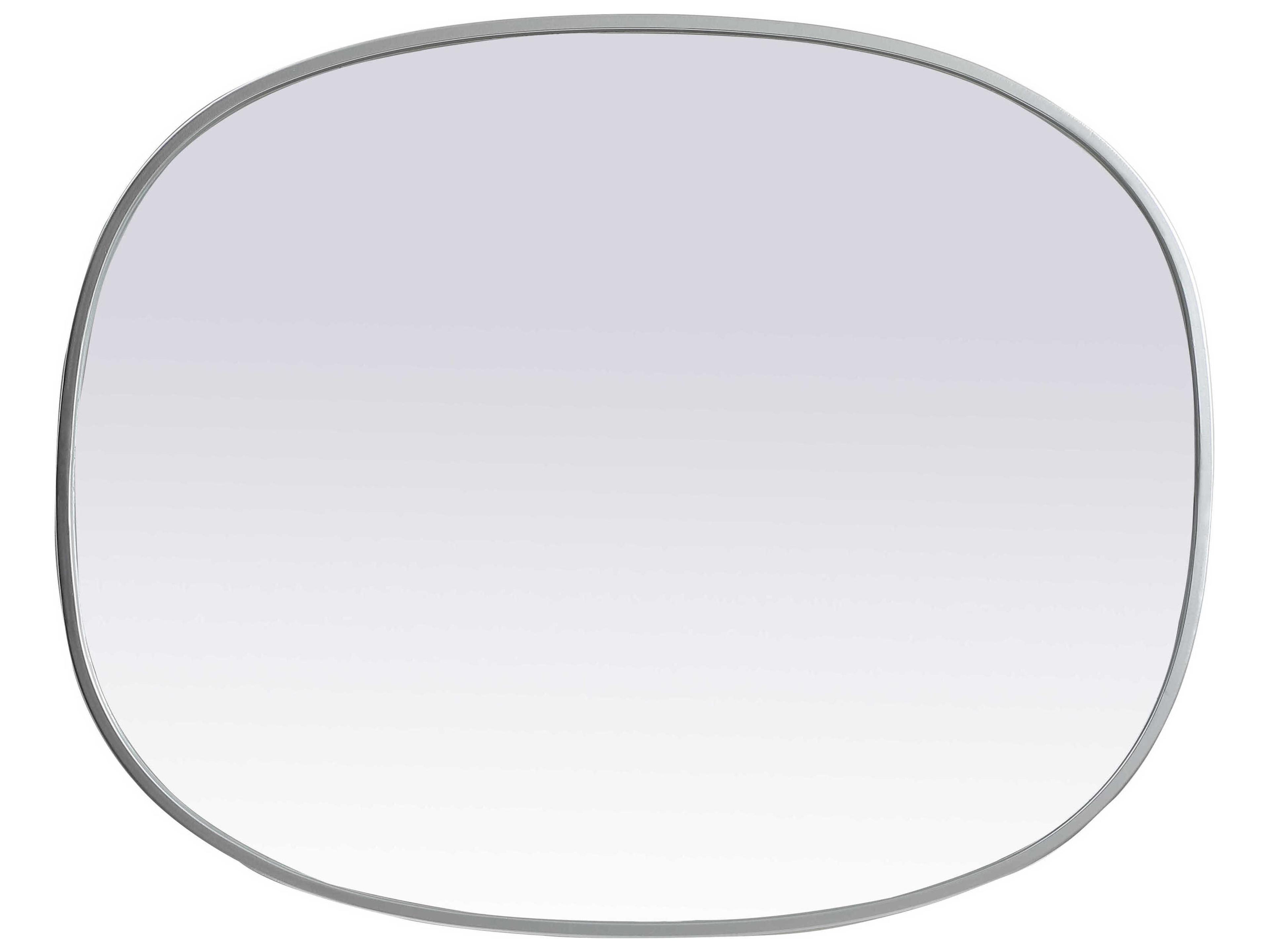 Elegant Lighting Brynn Silver Oval Wall Mirror