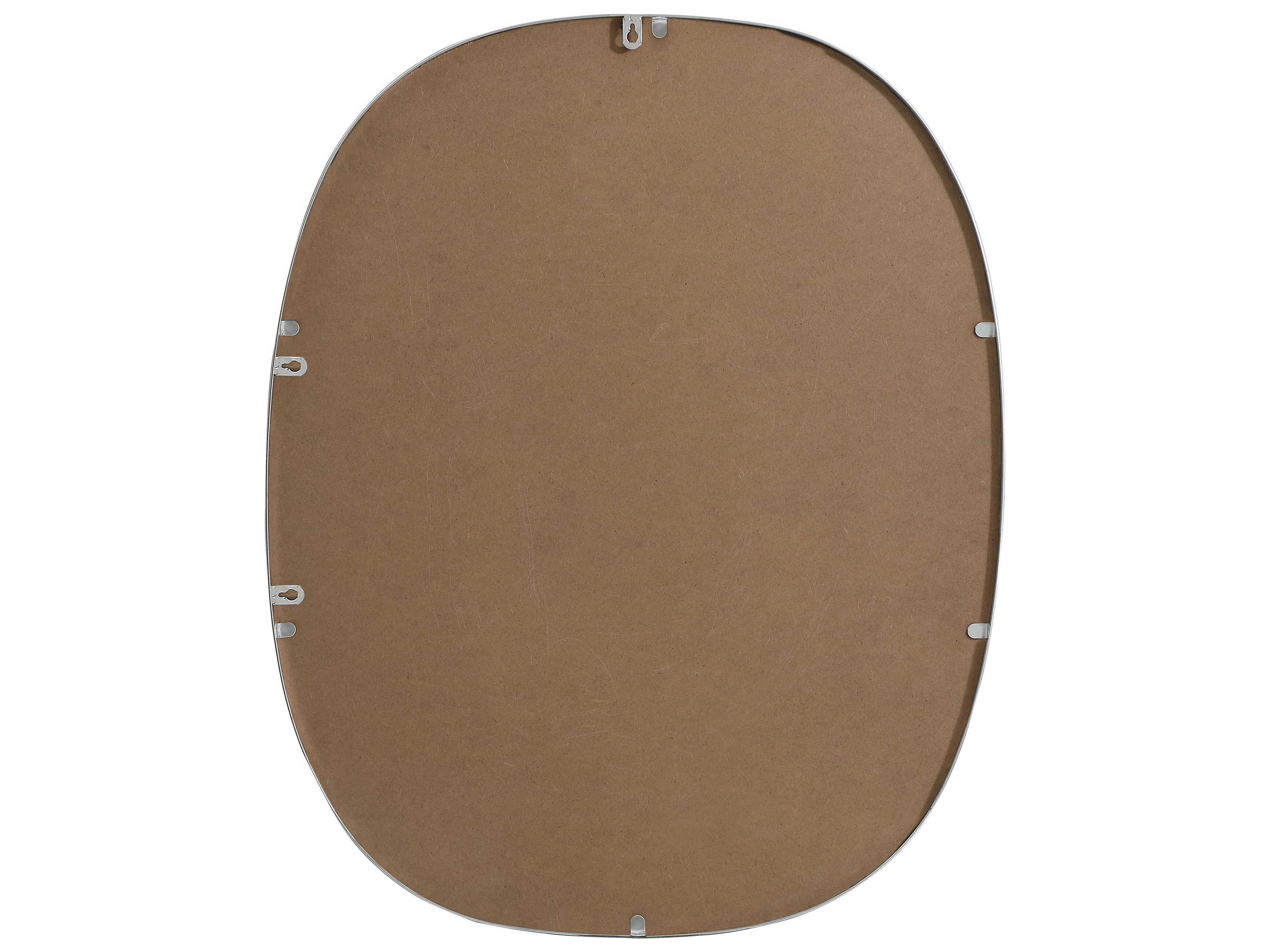 Elegant Lighting Brynn Silver Oval Wall Mirror