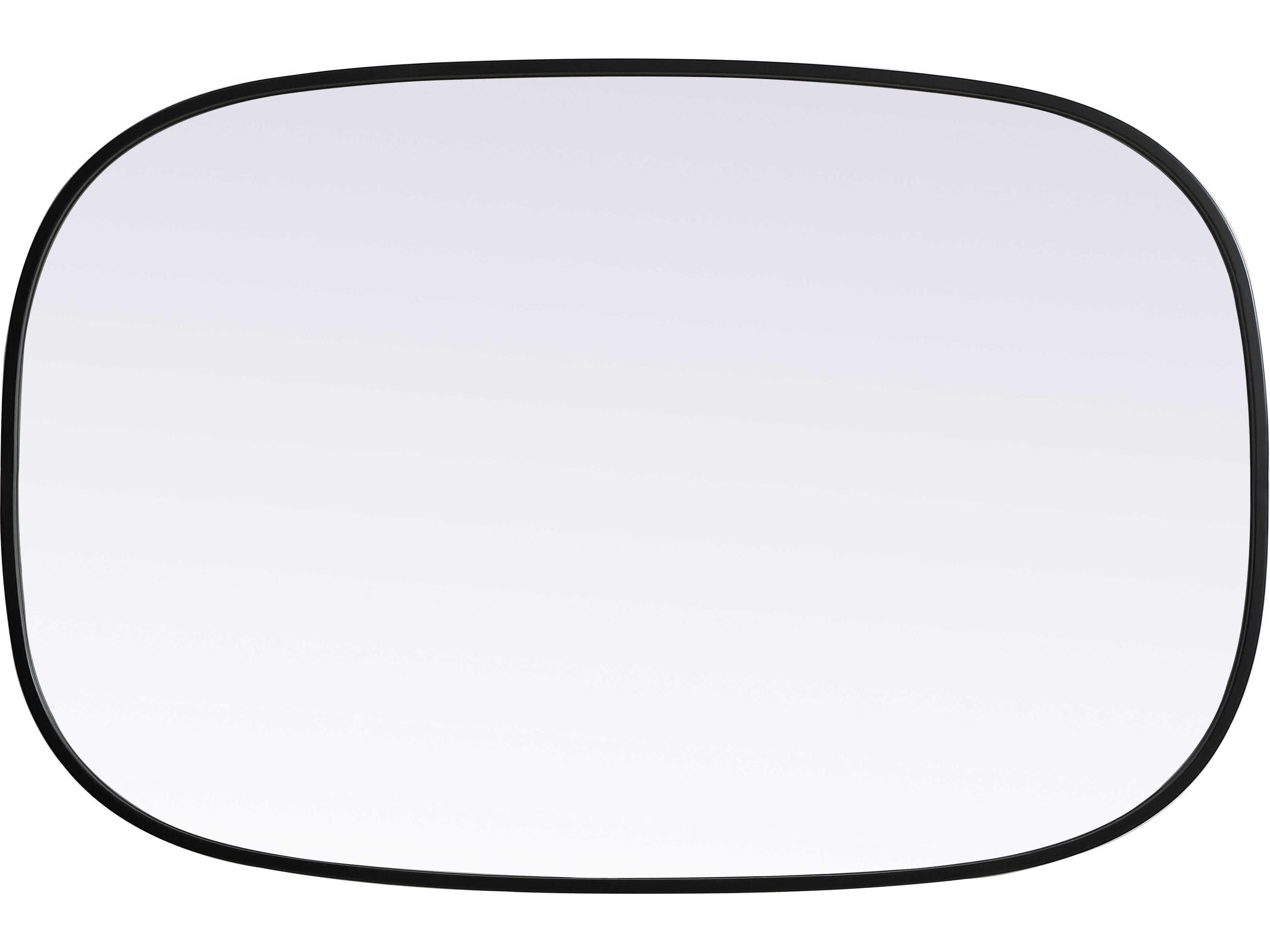 Elegant Lighting Brynn Black Oval Wall Mirror